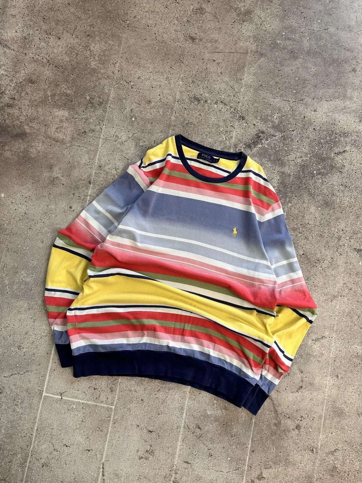Polo Ralph Lauren Polo Ralph Lauren Cable Knit wool blue sweater Size US L / EU 52-54 / 3 - 4 Thumbnail