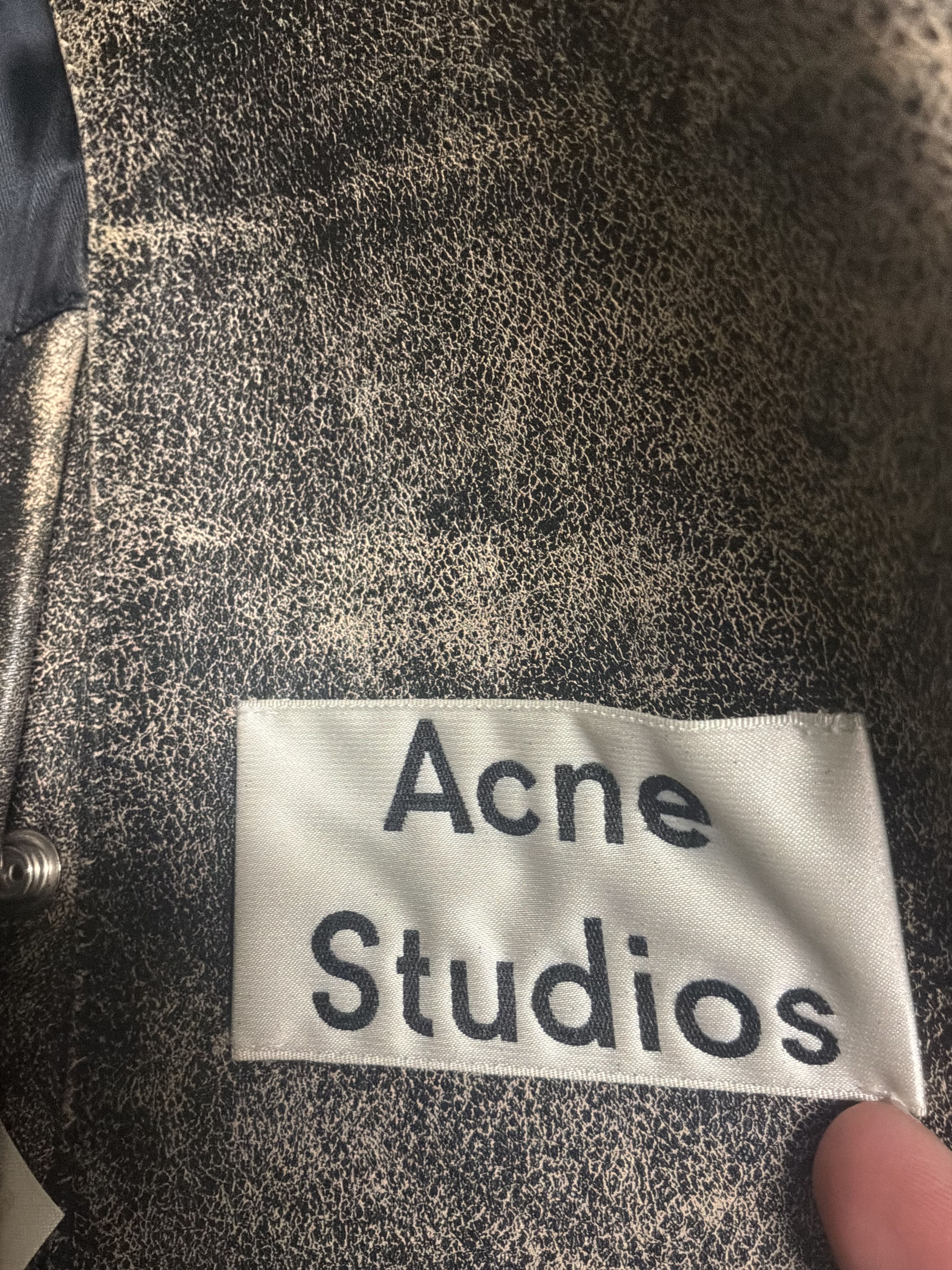 Acne Studios Acne Studios Nate PSS15 Cowhide Leather Jacket Size 50 Size US M / EU 48-50 / 2 - 3 Thumbnail