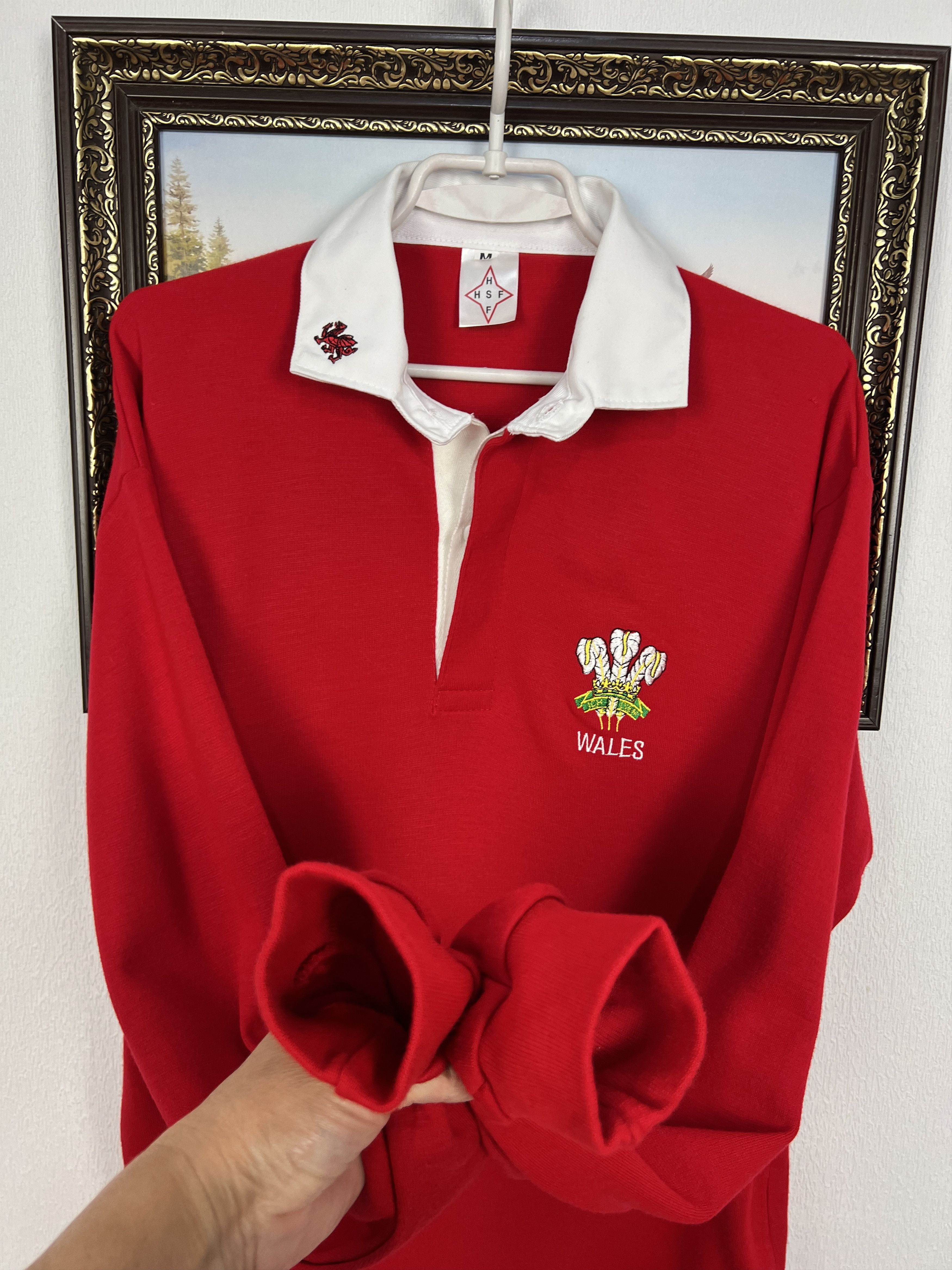 Vintage Vintage Wales Rugby Union Jersey Long Sleeve Shirt National Size US M / EU 48-50 / 2 - 5 Thumbnail