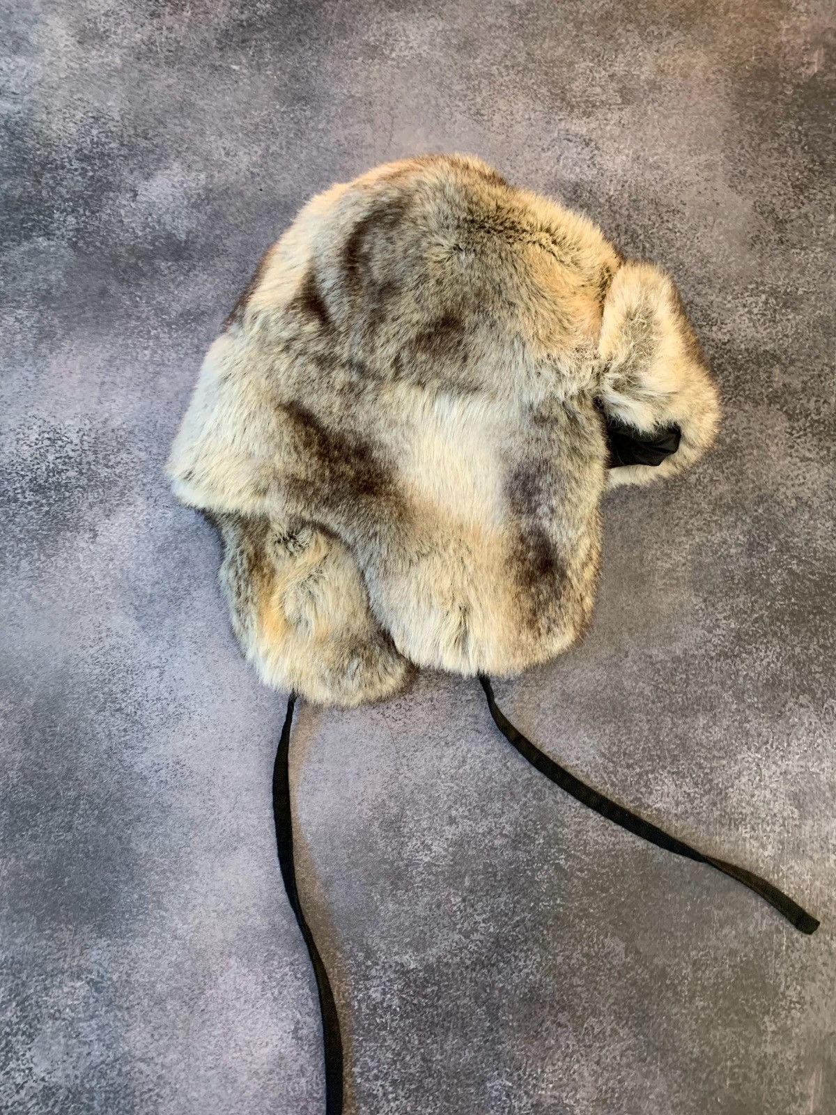 Japanese Brand Vintage Crazy Y2k Mohair Fuzzy Hat Ushanka Punk Huge Size ONE SIZE - 2 Thumbnail
