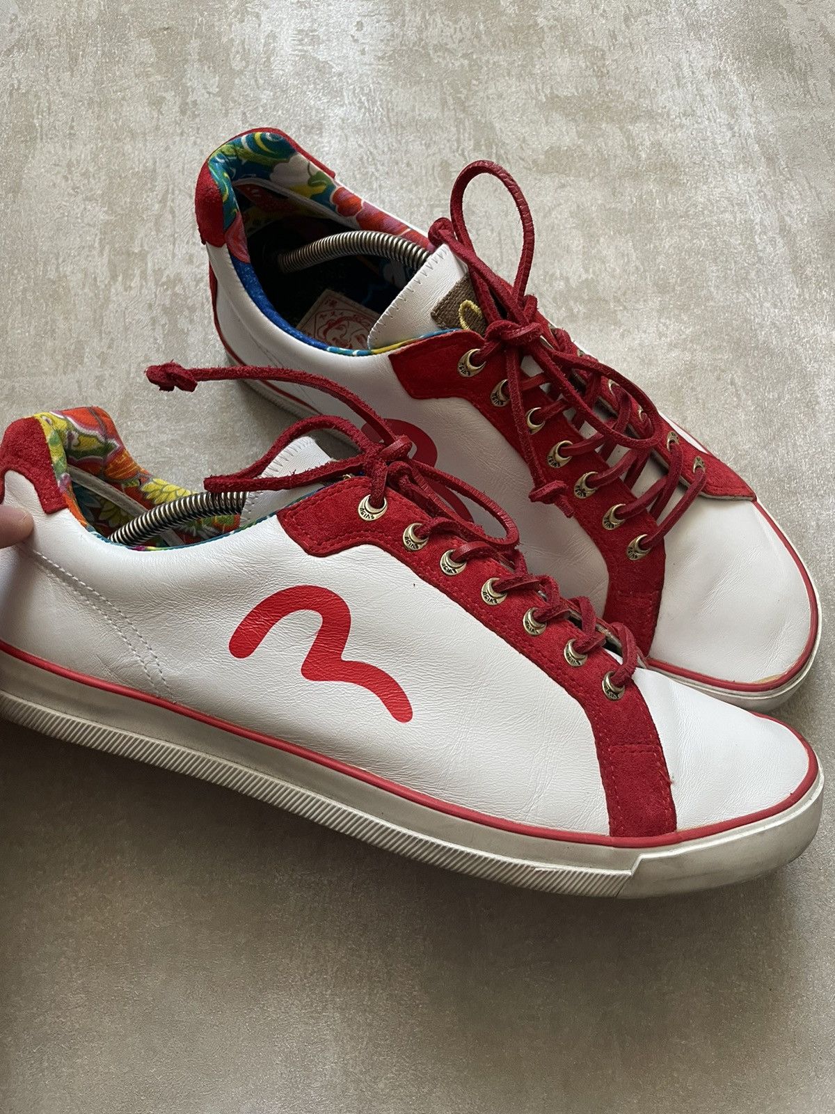 Evisu Leather Vintage Japanese Sneakers, image size:1200x1600