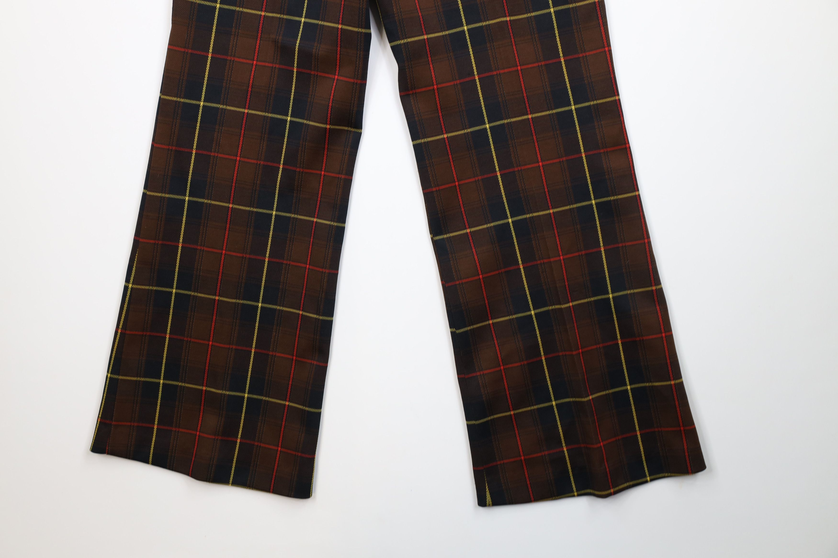 Vintage Vintage 70s Streetwear Wide Leg Bell Bottoms Pants Plaid USA Size 36" / US 14 / IT 50 - 13 Thumbnail