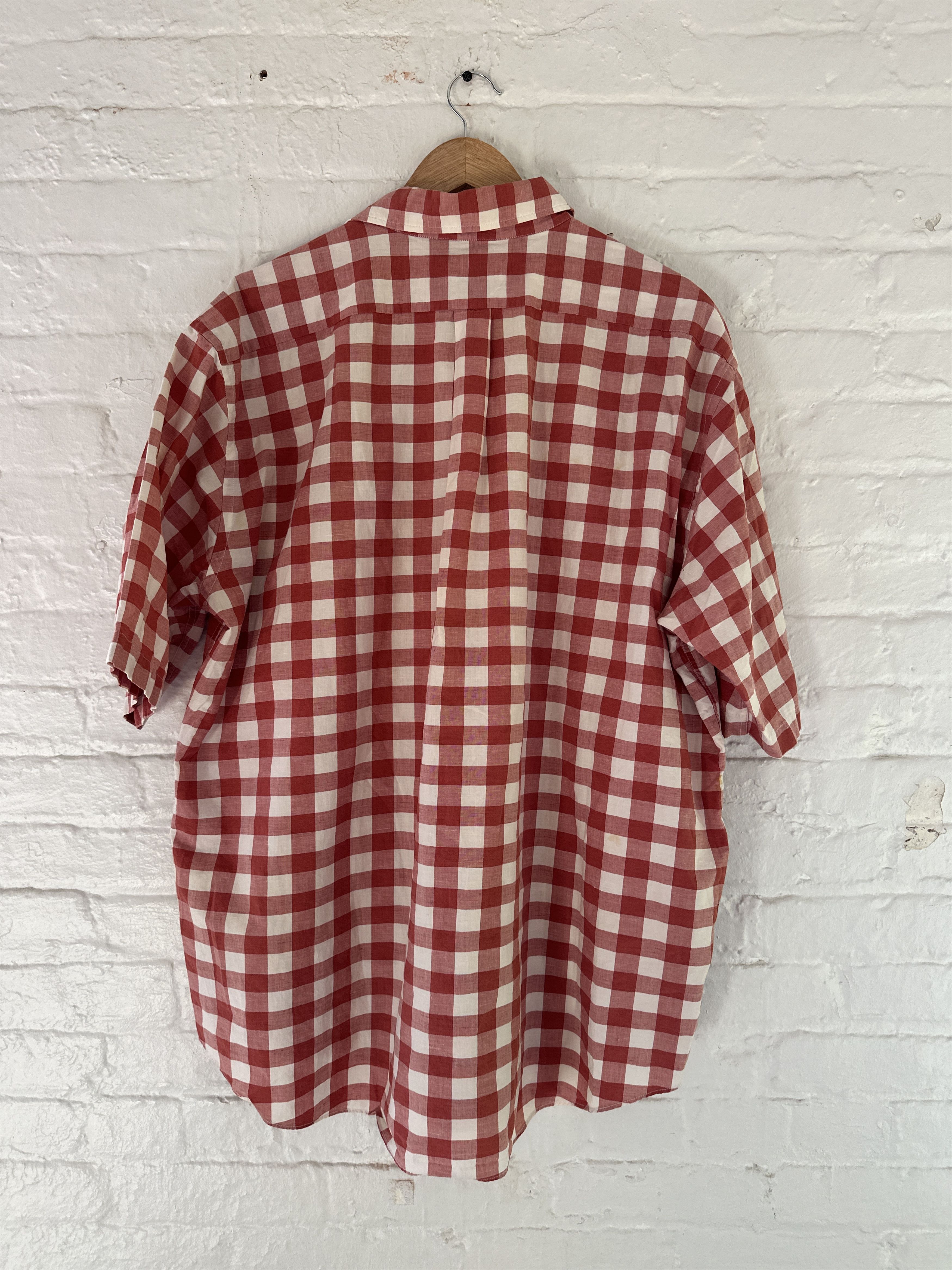 Acne Studios Acne Studios Oversized Checkered Short Sleeve Shirt Size US M / EU 48-50 / 2 - 7 Thumbnail