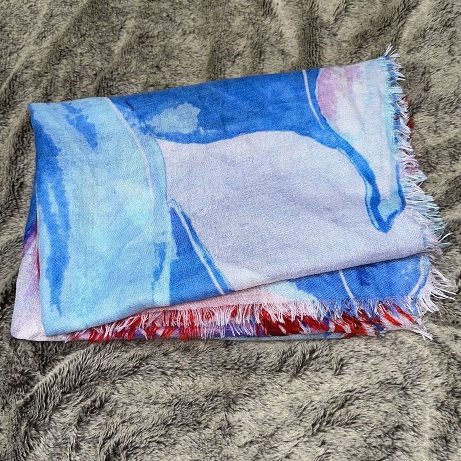 Nordstrom Nordstrom Multicolor Lightweight Pashmina | Sz S Size ONE SIZE - 3 Thumbnail