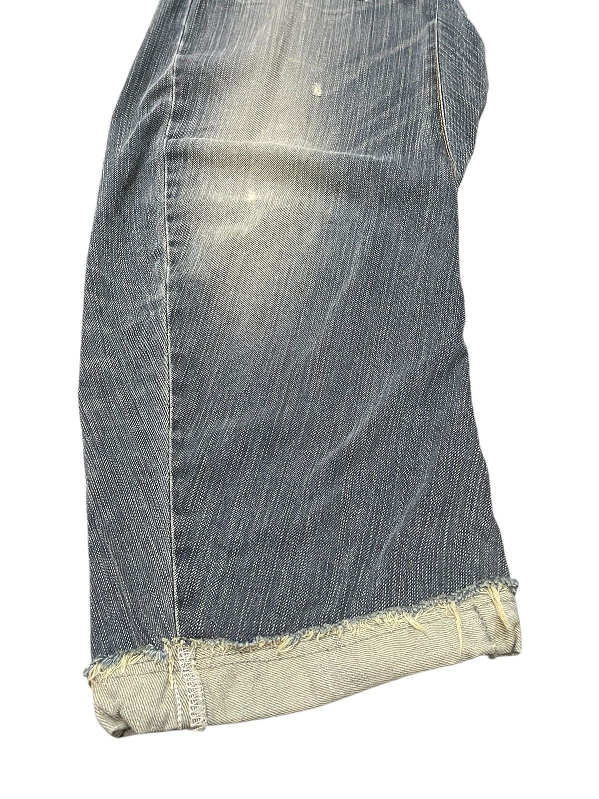 Edwin × Hysteric Glamour Edwin XV-Function Boro Heavy stitched Spiral Cropped Jeans Size US 34 / EU 50 - 7 Thumbnail