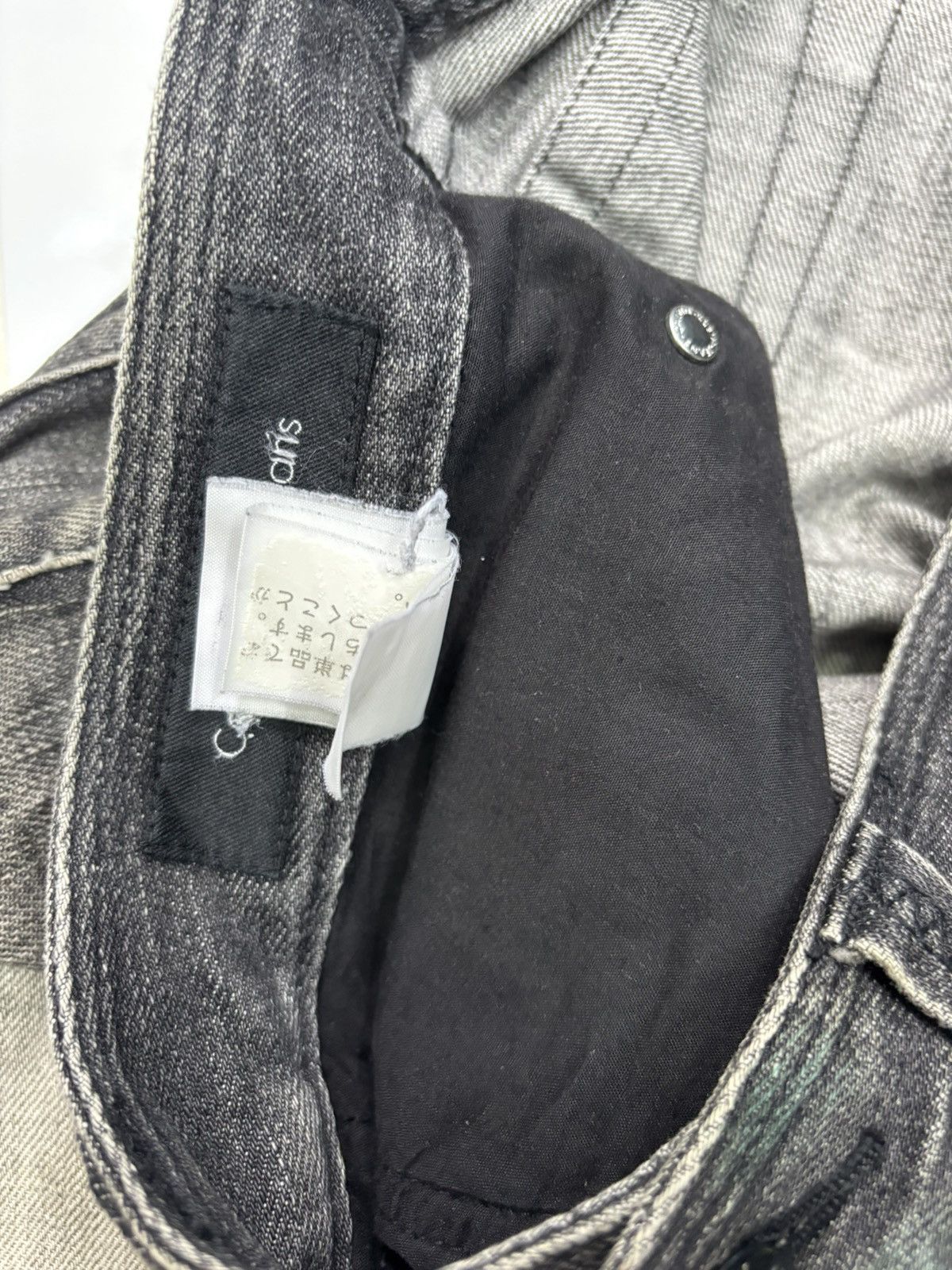 Kapital 🔥CALVIN KLEIN FADED BLACK BOOTCUT FLARE JEANS Size US 34 / EU 50 - 13 Thumbnail