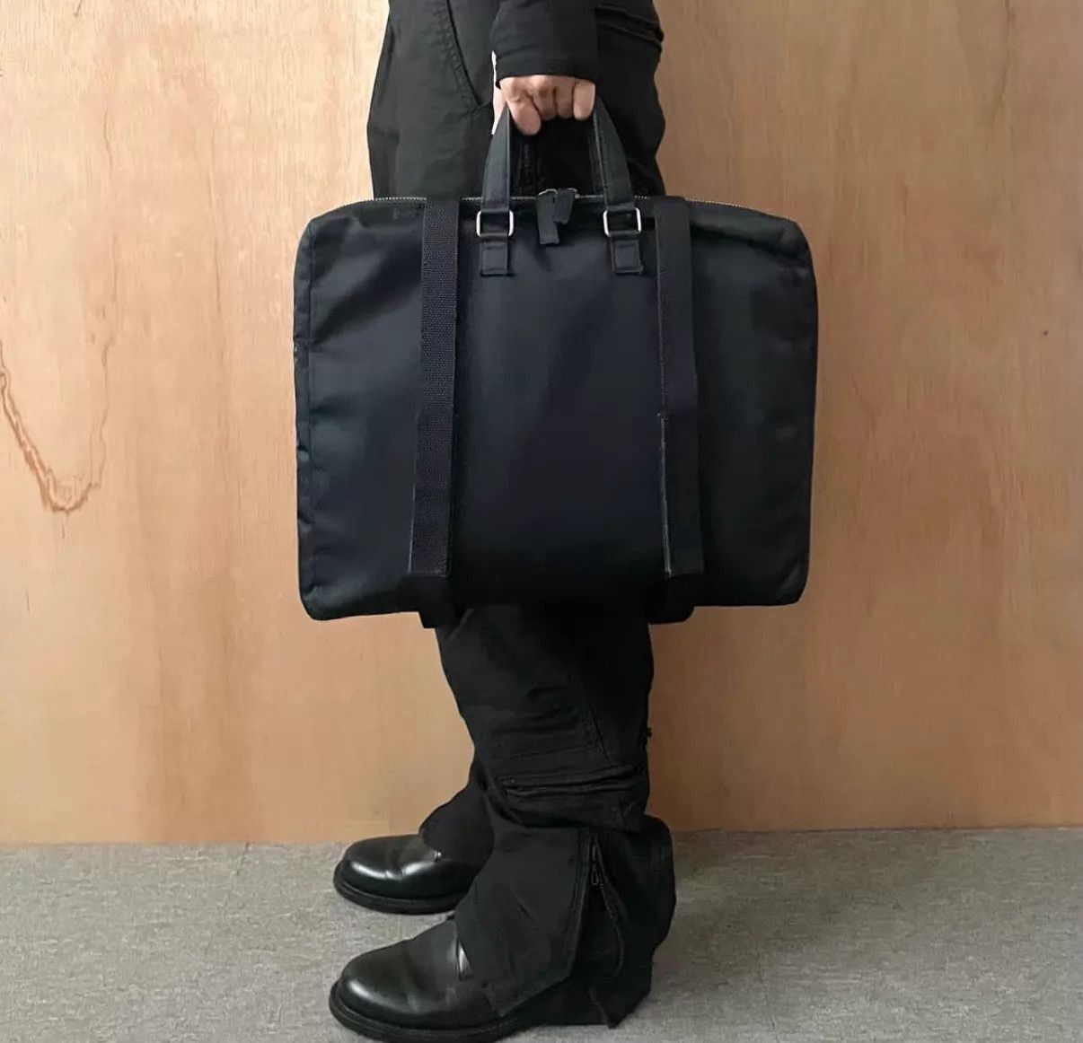 Helmut Lang Black Structured Tote Bag Size ONE SIZE - 1 Thumbnail