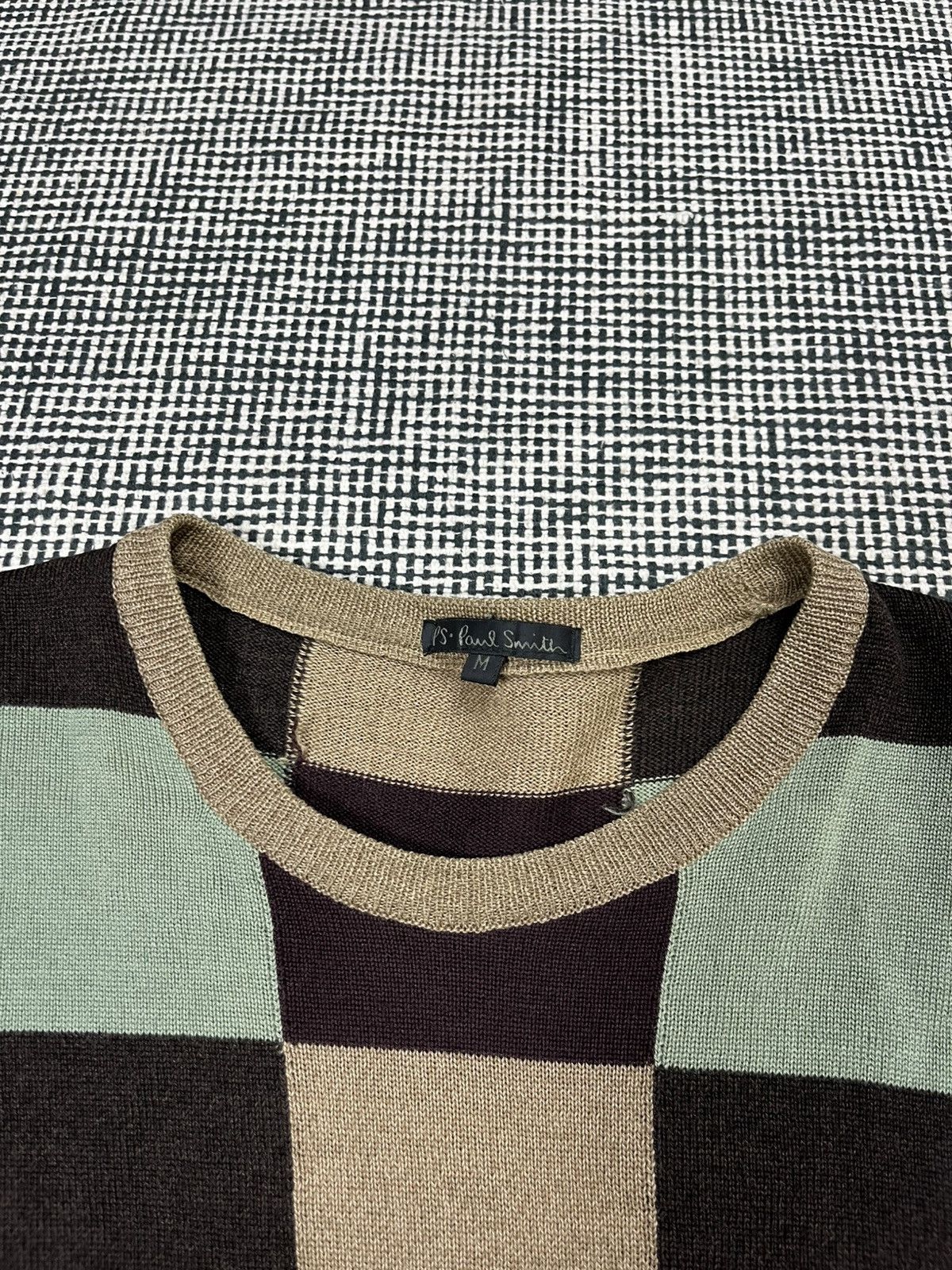 Paul Smith Paul Smith checkered pattern wool sweater Size US M / EU 48-50 / 2 - 3 Thumbnail