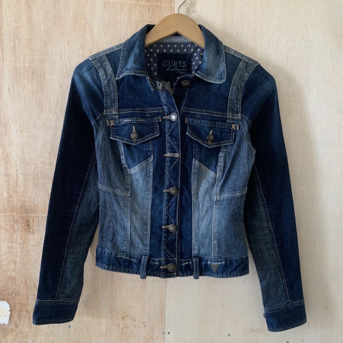 Designer × Guess Y2K Guess Los Angeles Trucker Denim Trucker Women's Jacket Size S / US 4 / IT 40 - 3 Thumbnail