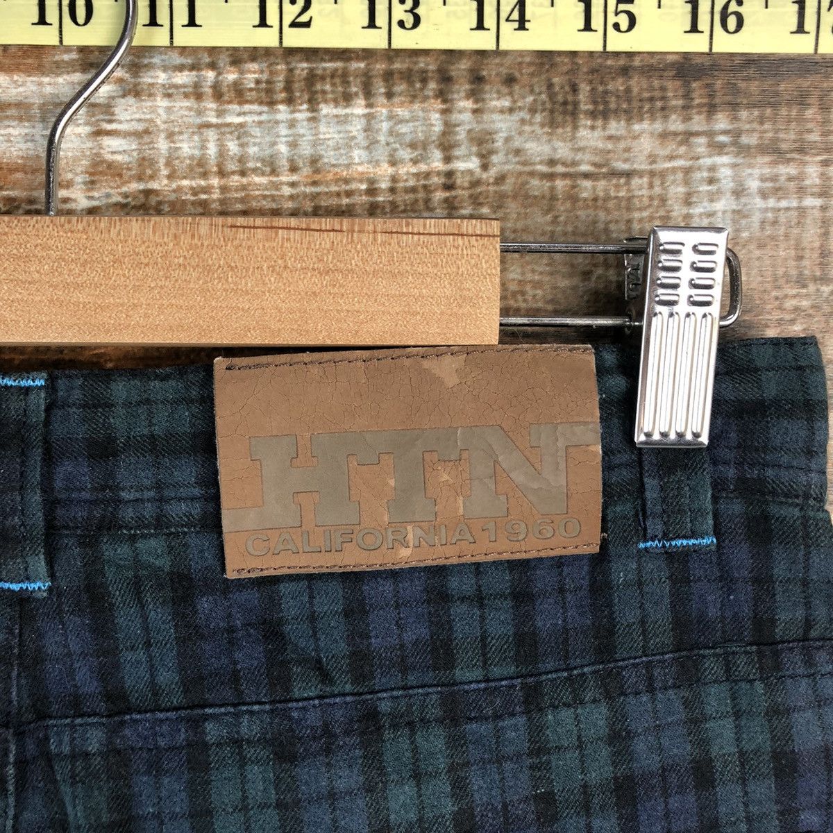 Hang Ten Hang Ten Green Checkred utility tactical Cargo Pants #A1438 Size US 26 / EU 42 - 20 Thumbnail