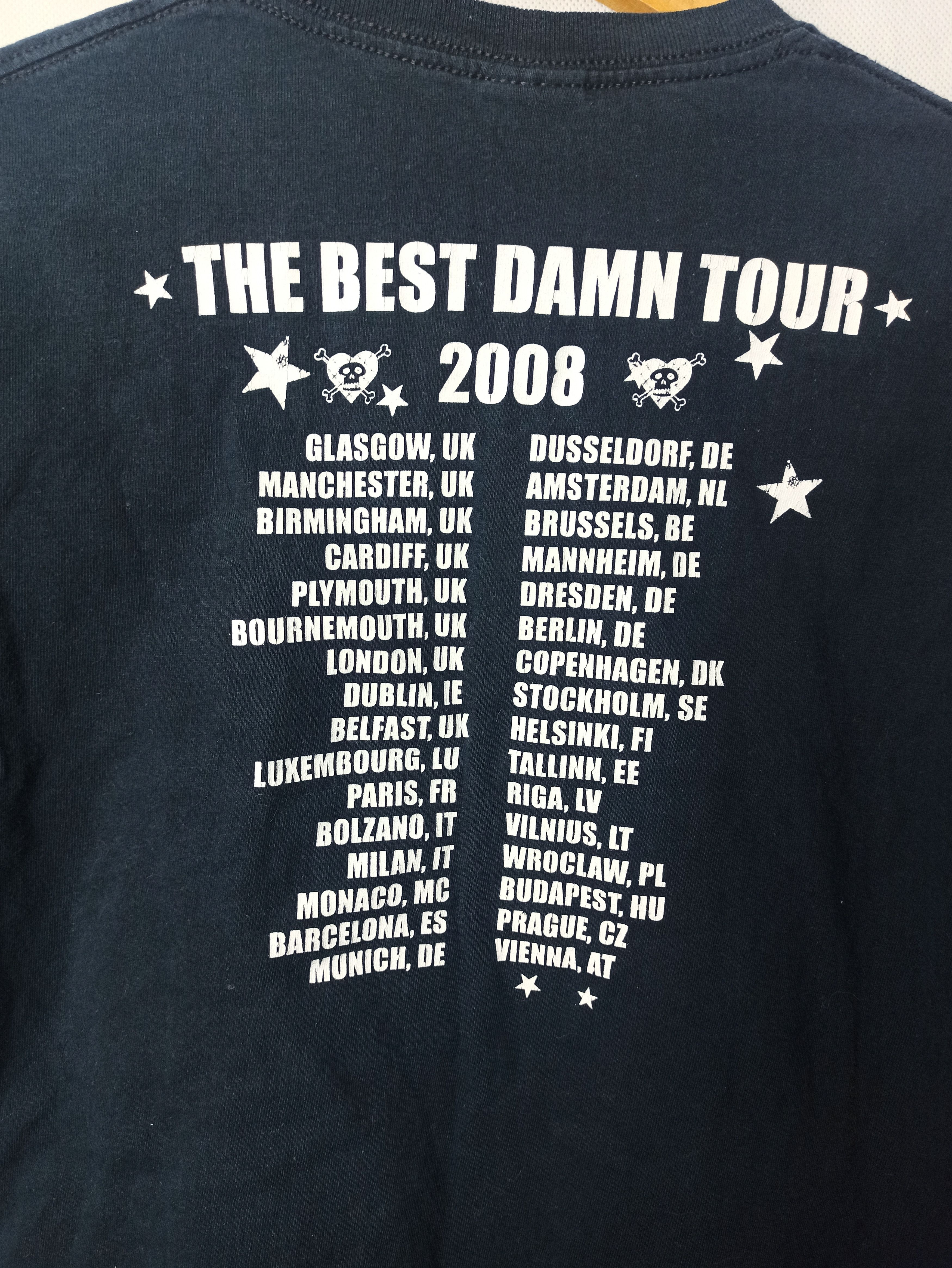 Avril Lavigne 2008ライブTシャツS Rare!! Vintage AVRIL LAVIGNE the Best Damn Tour 2008 Punk