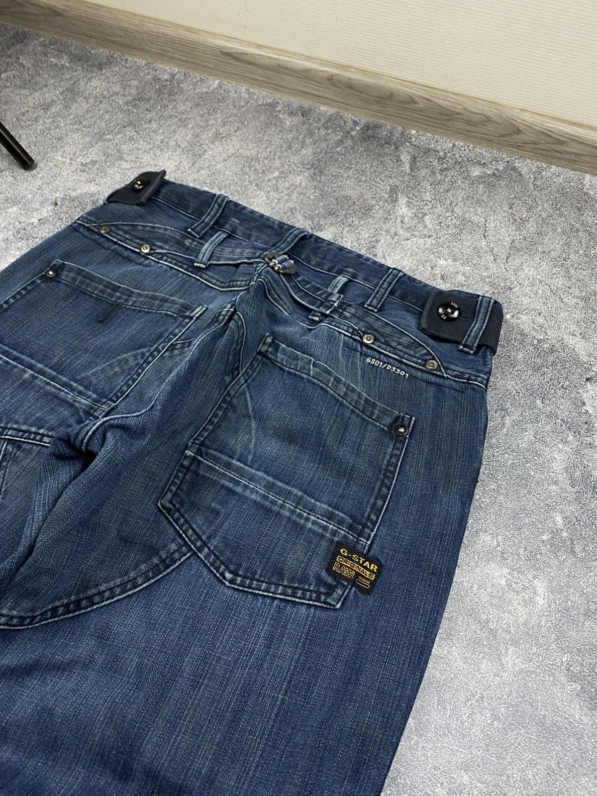G-Star × Japanese Brand × Vintage Vintage G-Star Raw Japanese Distressed Cargo Pants Y2K Size US 34 / EU 50 - 9 Thumbnail