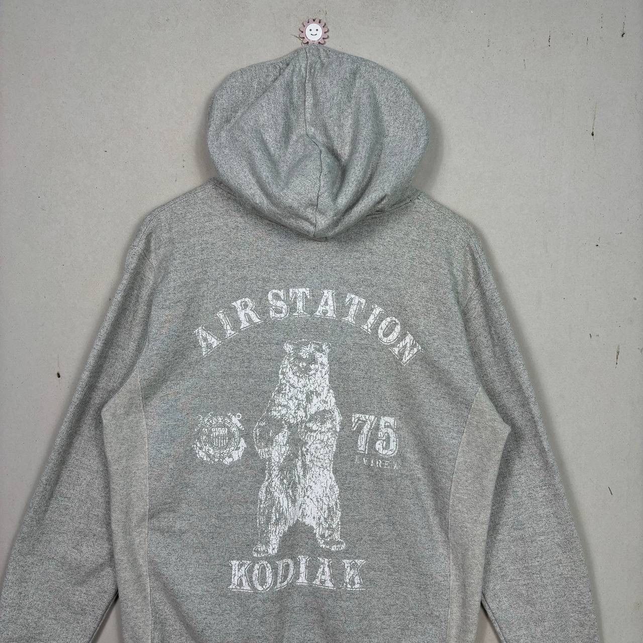 Avirex Vintage Avirex Kodiak 75 Air Station Zip Hoodie Gray Size L Size US L / EU 52-54 / 3 - 4 Thumbnail