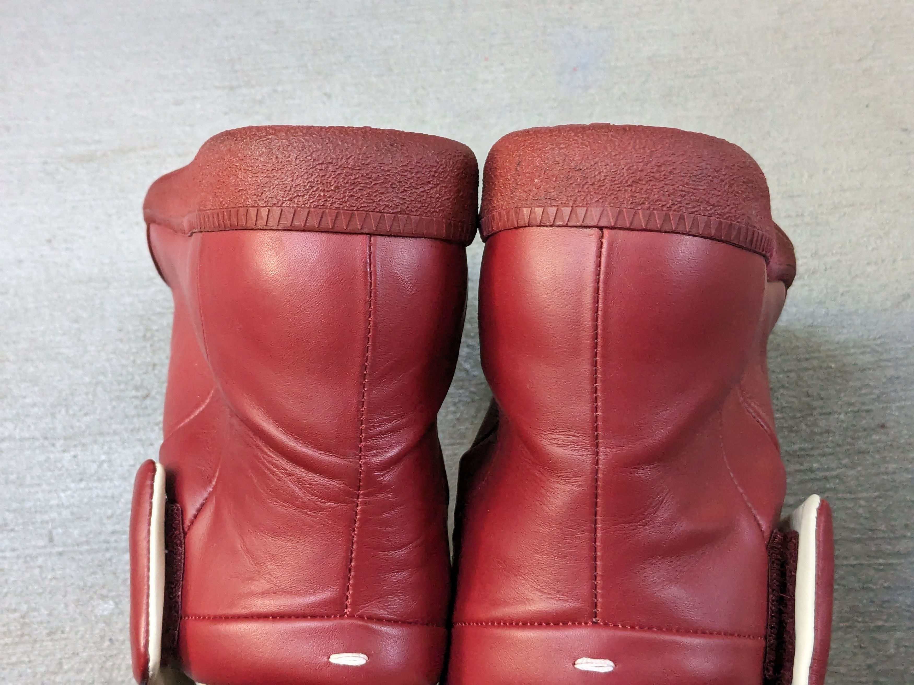 Maison Margiela Maison Margiela Future 9 Red Leather High Tops Size US 9 / EU 42 - 15 Thumbnail