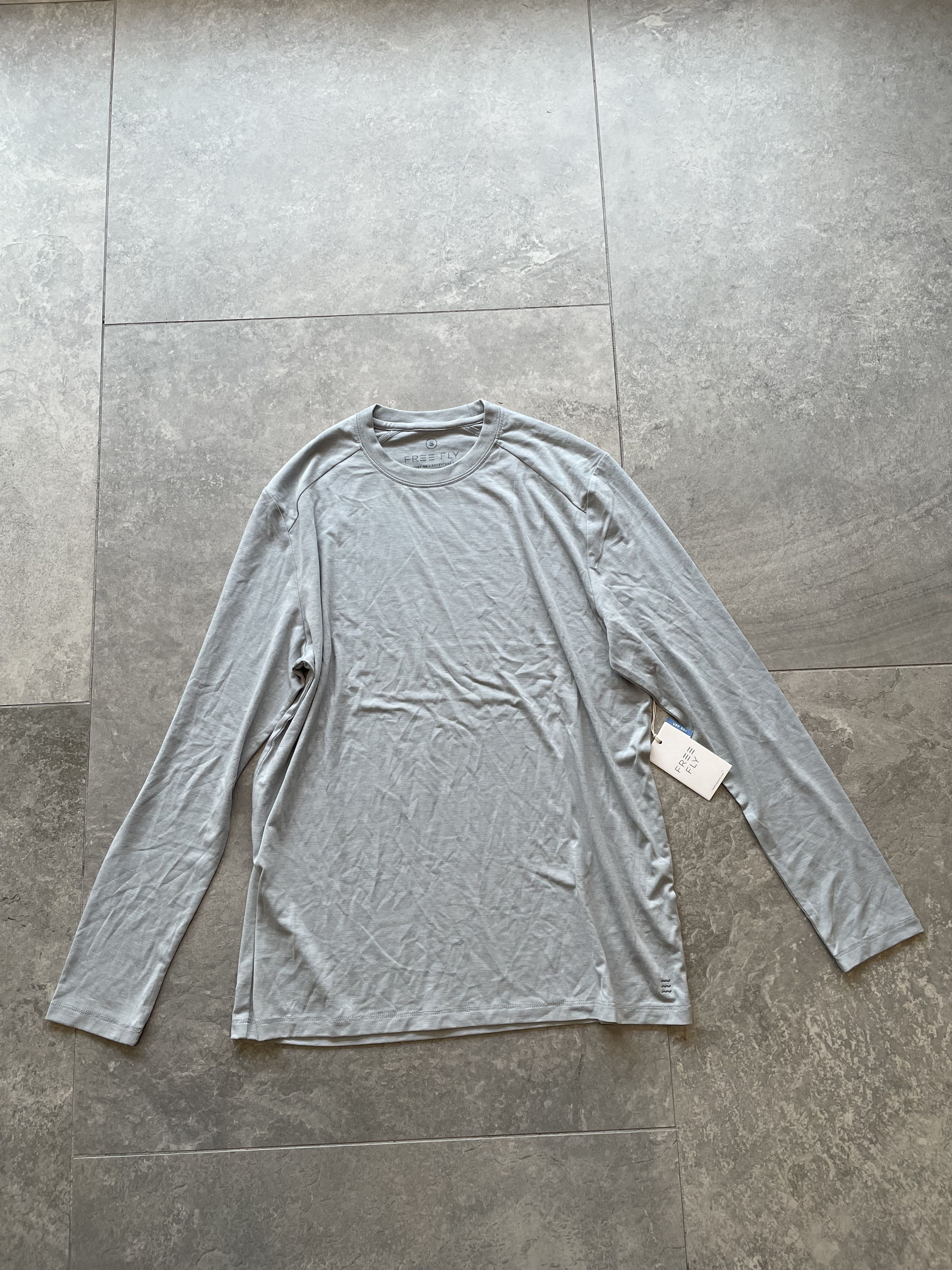 Other Free Fly - Bamboo Shade Long Sleeve Heather Aspen Grey Size US S / EU 44-46 / 1 - 1 Thumbnail