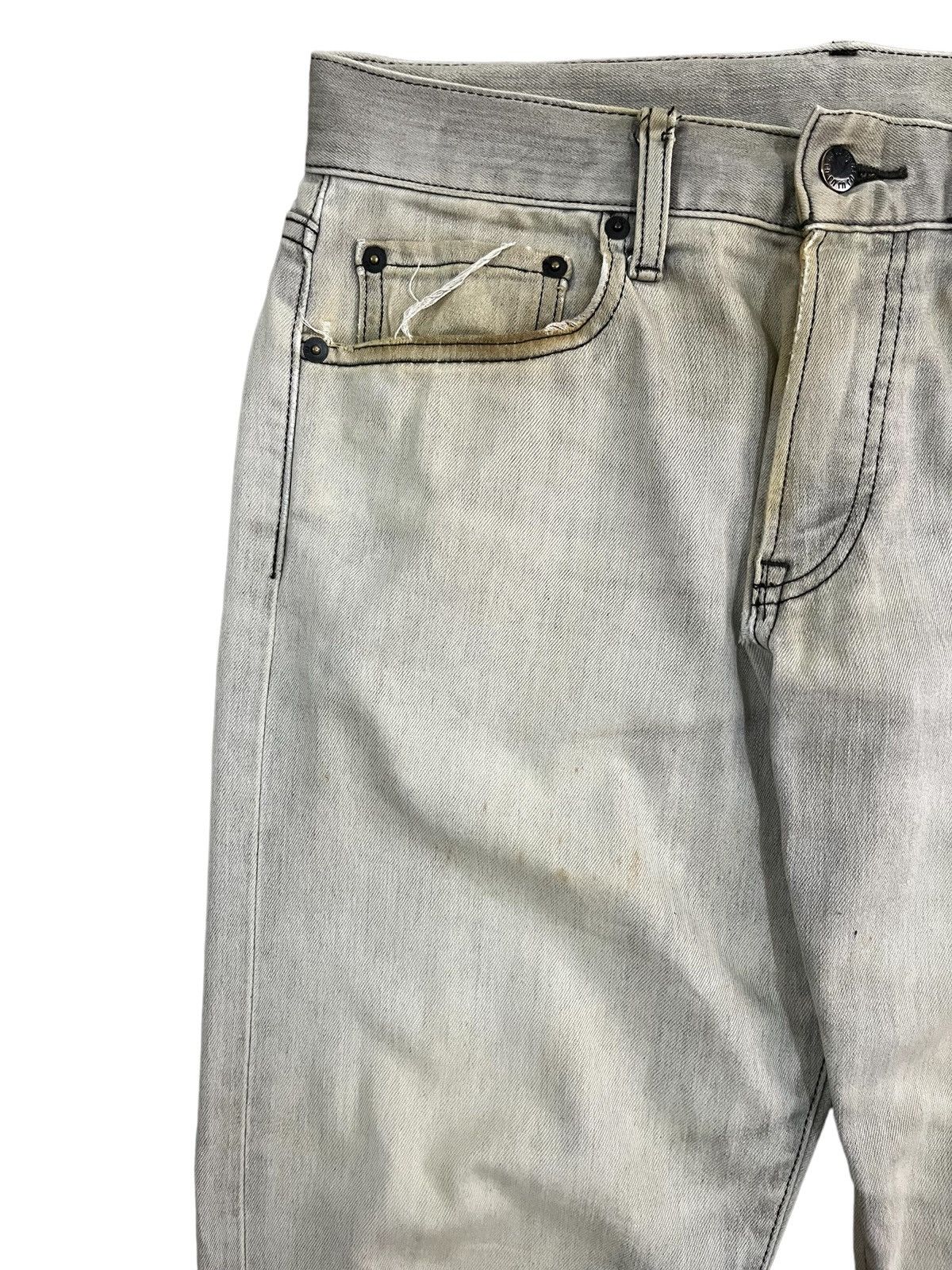 Undercover × Uniqlo Vintage Japanese Brand Uniqlo Classic Grey Straight Cut Jean Size US 31 - 7 Thumbnail