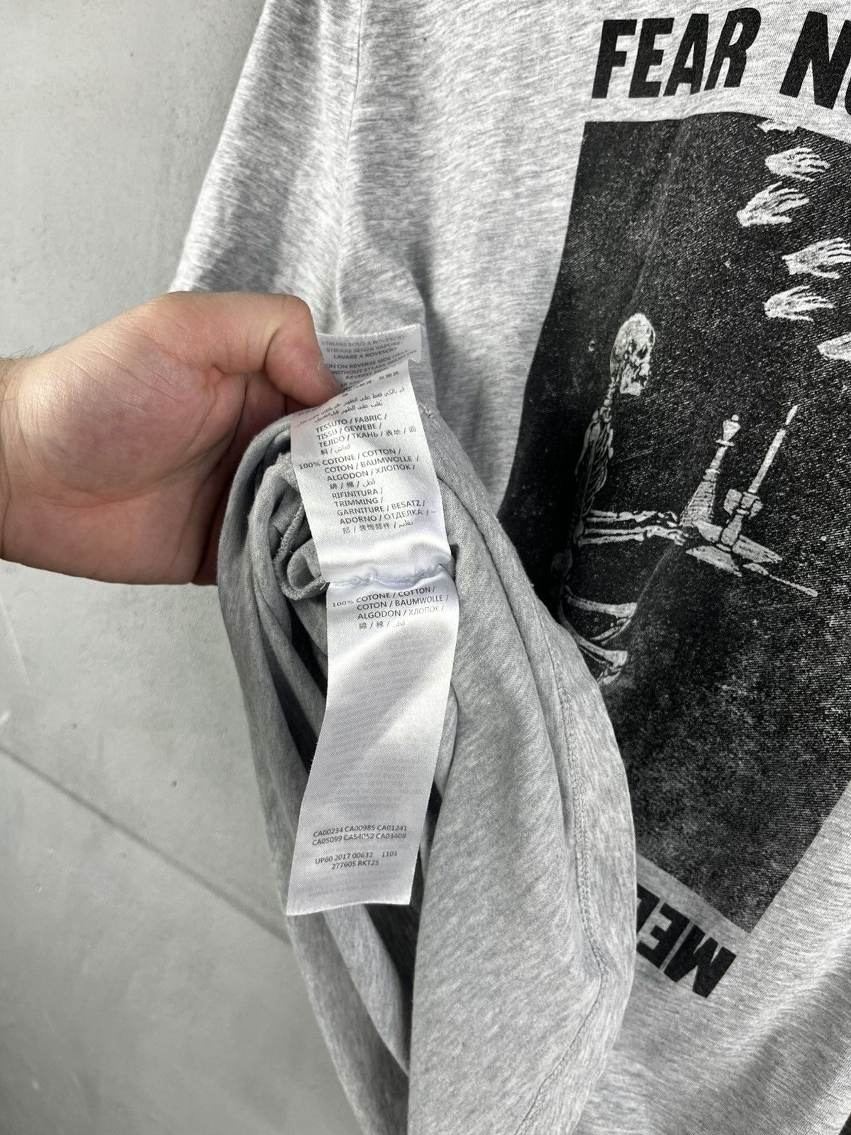 Alexander McQueen McQ skull t shirt fear nothing Size US XL / EU 56 / 4 - 8 Thumbnail