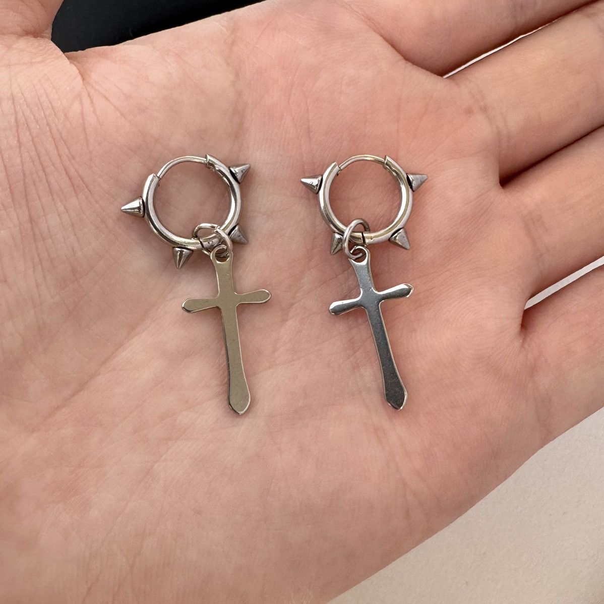 Other Cross Dangle Drop Earrings for Men Women Size ONE SIZE - 5 Thumbnail