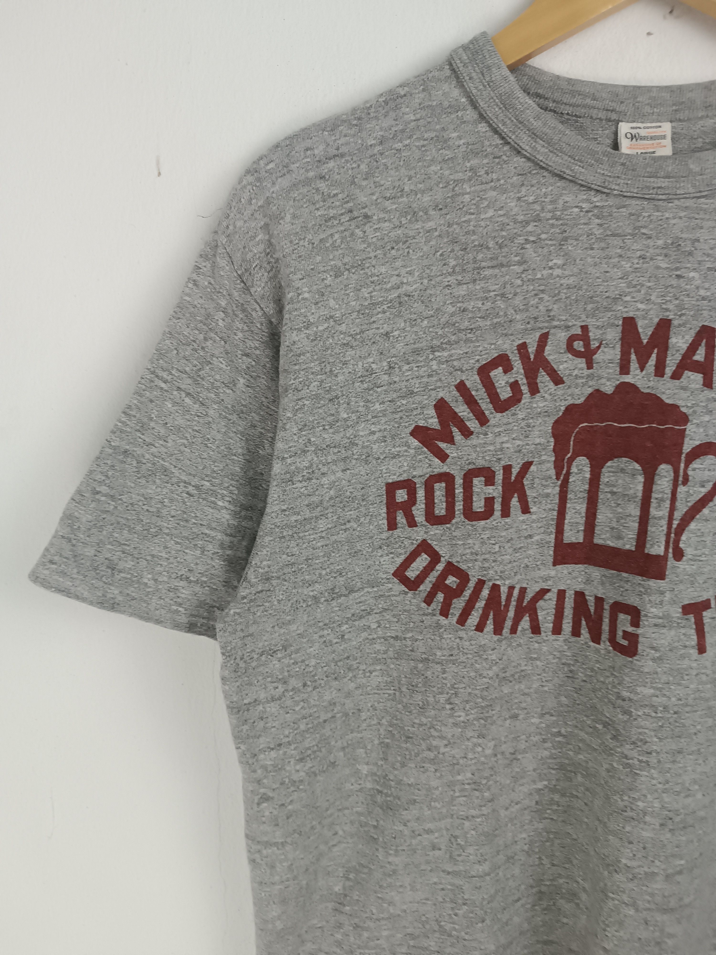 Vintage VINTAGE WAREHOUSE MICK MARY'S DRINKING TEAM RAYON TEE Size US M / EU 48-50 / 2 - 5 Thumbnail