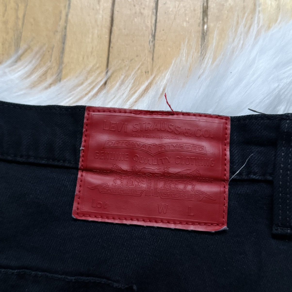 Levi's 📌 Vintage 00s Levi's Engineered Y2K Knee Printed Jeans Size US 32 / EU 48 - 19 Thumbnail