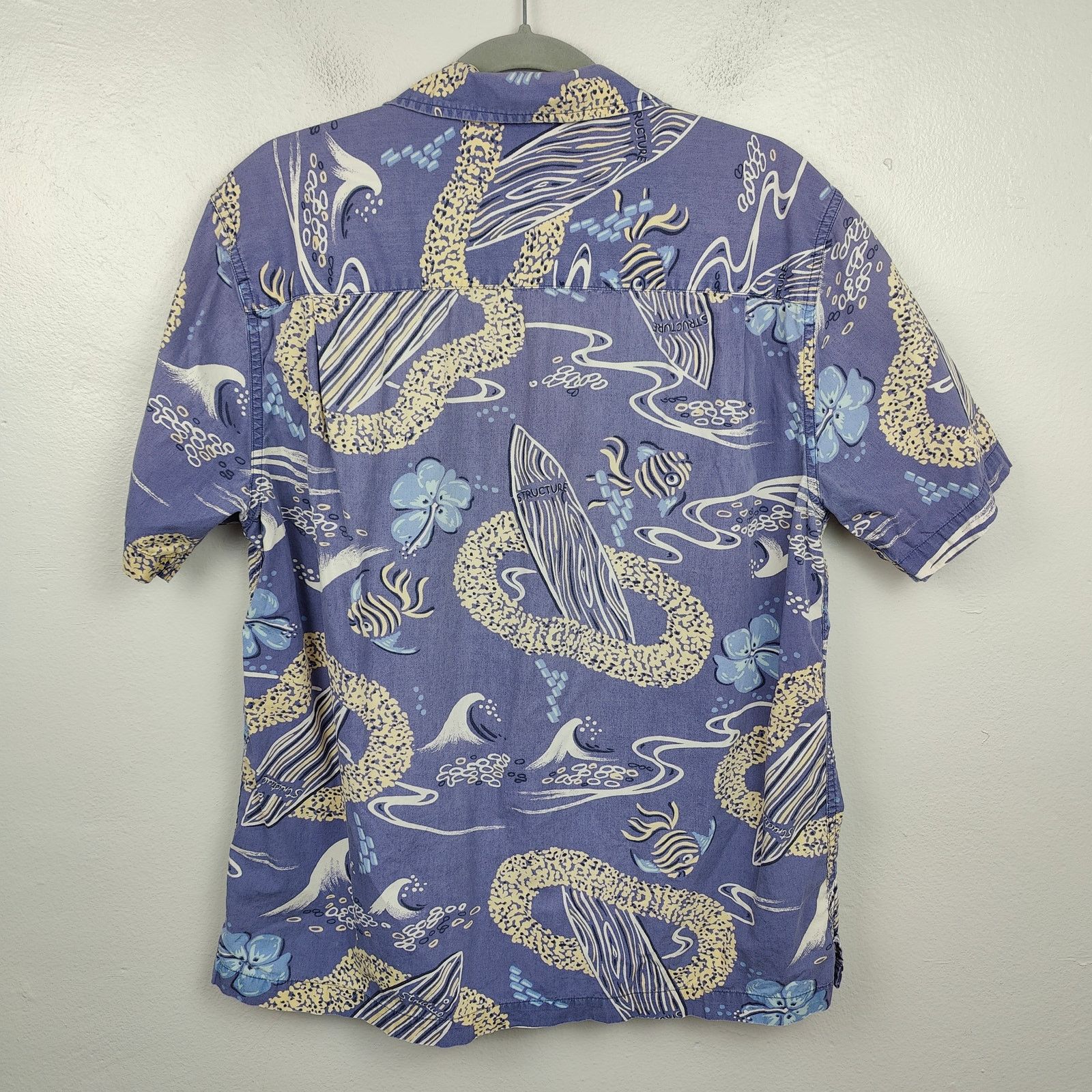 Structure Vintage Y2K 90s Structure Hawaiian Shirt Mens Small Size US S / EU 44-46 / 1 - 4 Thumbnail