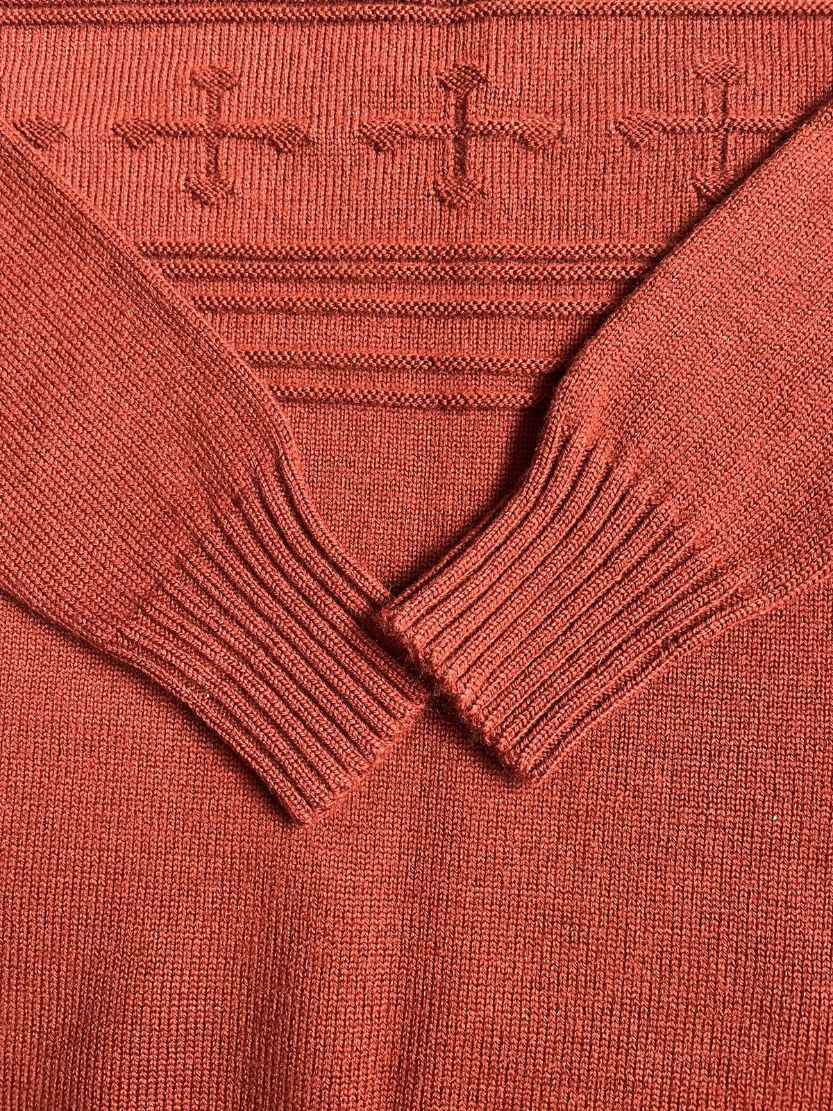 Le Tricoteur Guernsey Vintage Traditional Guernsey Brown Cross Wool Jumper Sweater Size US L / EU 52-54 / 3 - 6 Thumbnail
