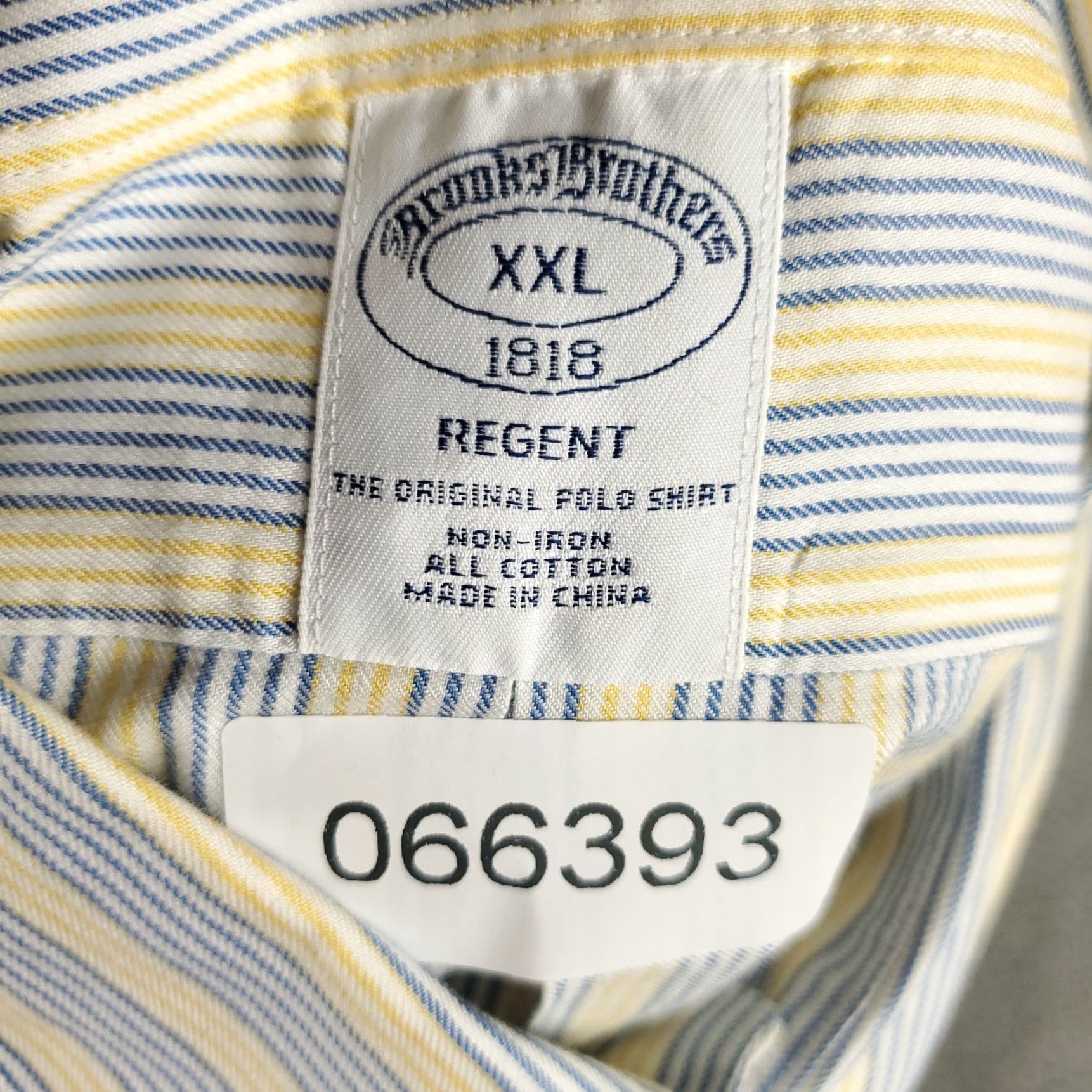 Brooks Brothers Brooks Brothers Shirt Mens 2XL Button-Up Long Sleeve Yellow Striped Blue Cotton Vintage: N/A Size US XXL / EU 58 / 5 - 8 Thumbnail