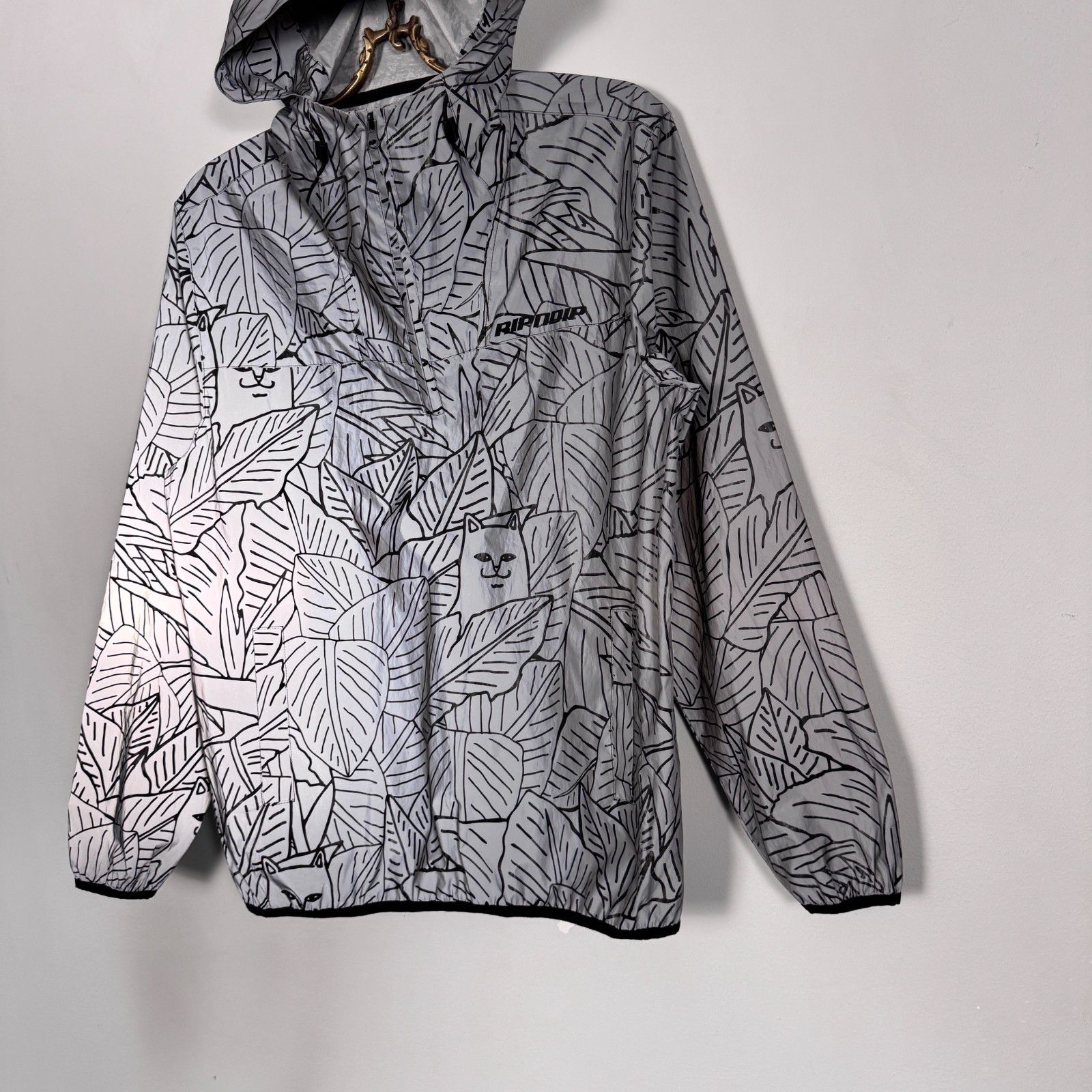 RIPNDIP RIPNDIP Vintage Printed Reflective Hooded Jacket Y2K Size US M / EU 48-50 / 2 - 4 Thumbnail