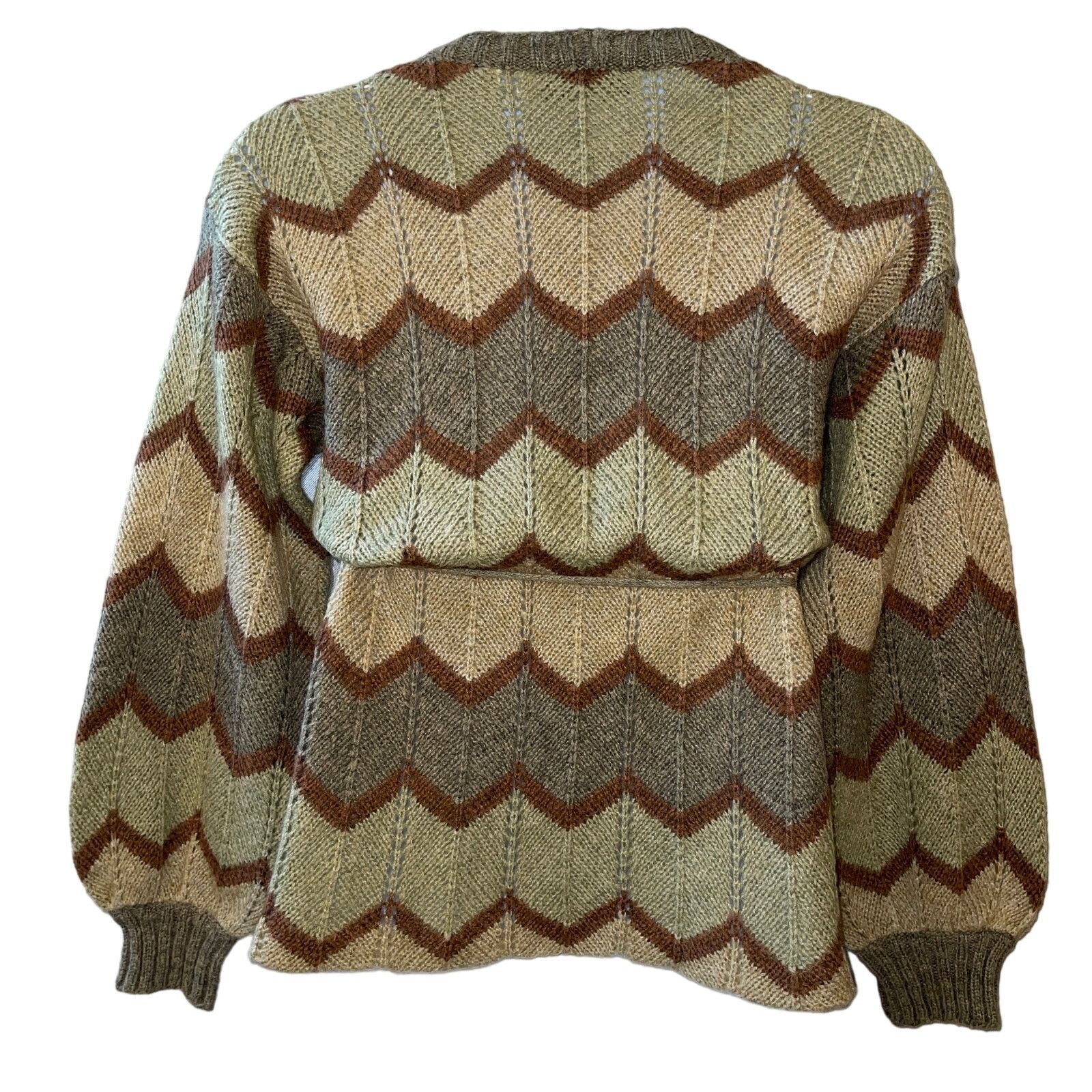 Vintage VINTAGE 70s Gisele de Lichiaa Paris Cardigan Sweater Size L Size L / US 10 / IT 46 - 2 Thumbnail