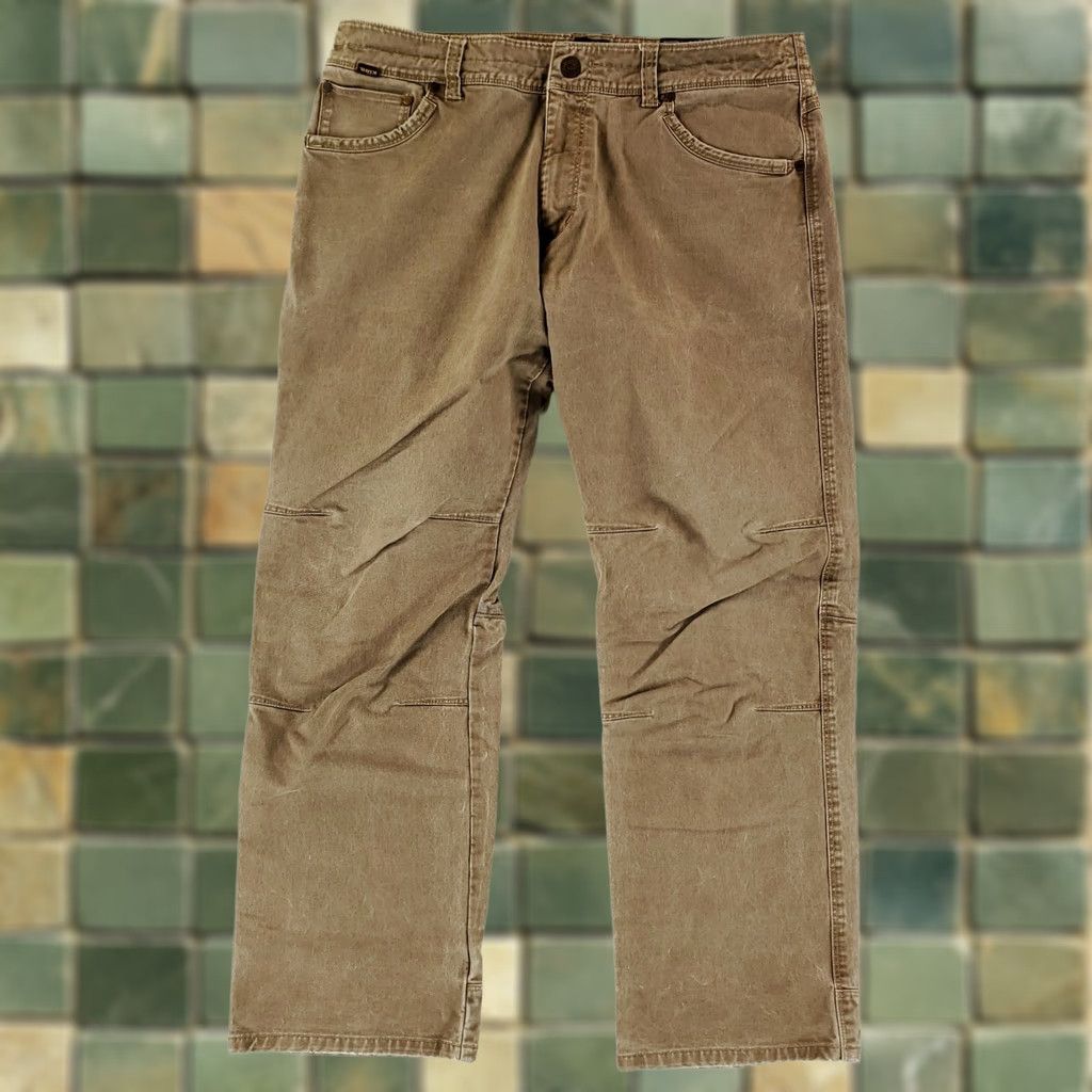 Vintage VINTAGE KÜHL Rydr Pants Jeans Brown Mens 36x32 36x29 Actual Dye Patina Hiking Pants Size US 36 / EU 52 - 1 Thumbnail