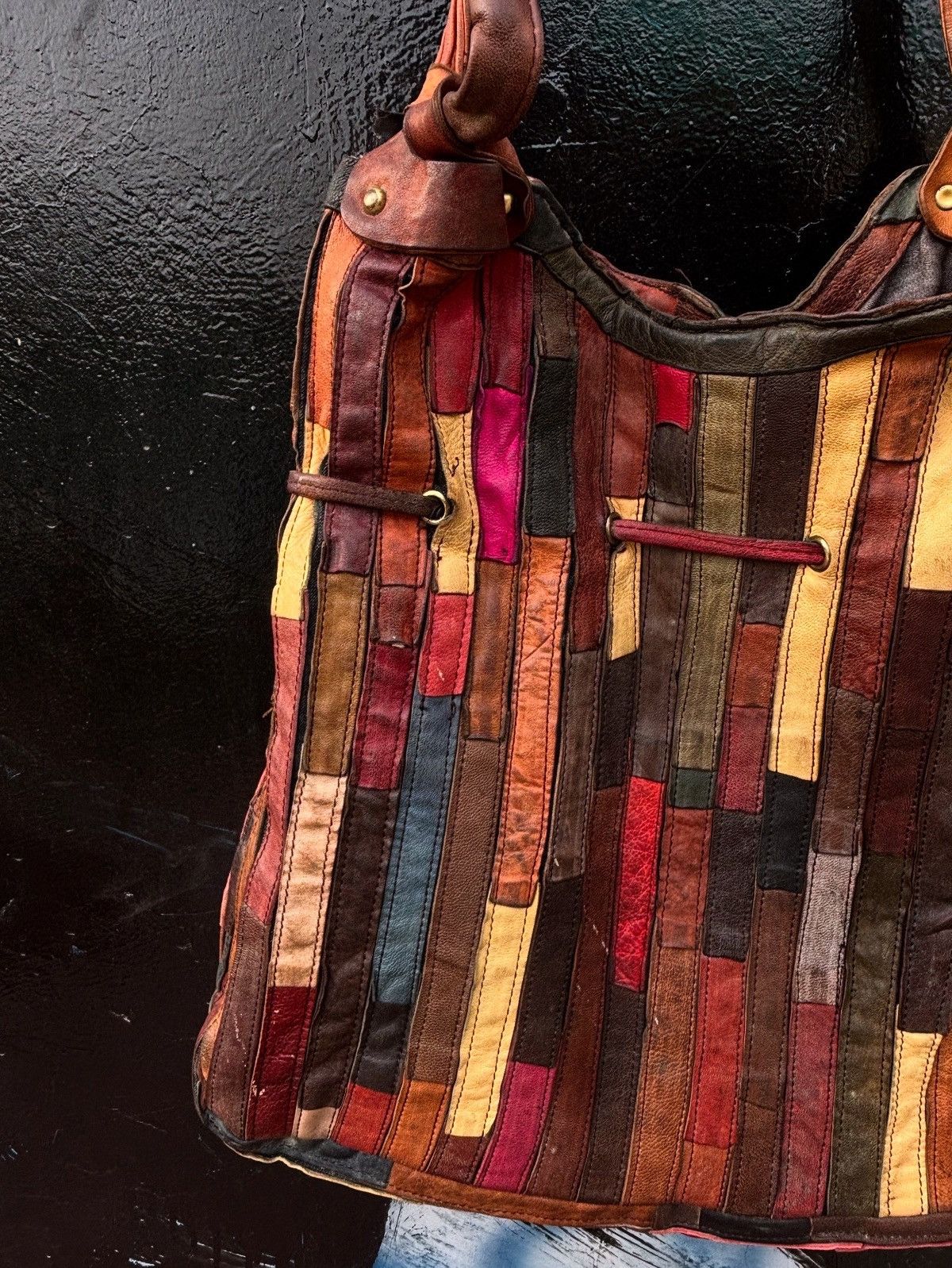 Genuine Leather Multi-Colored Lloyd Leather Tote (#1730-9) Size ONE SIZE - 6 Thumbnail