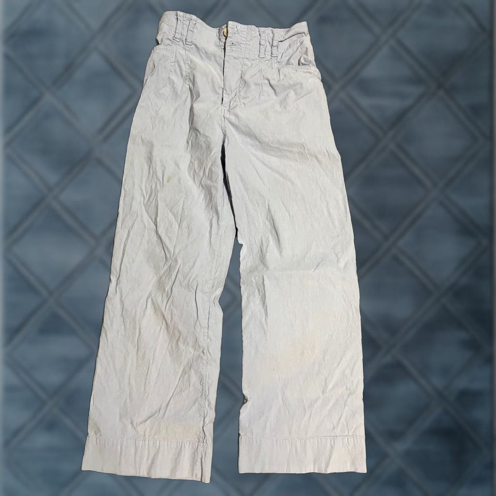 Anthropologie Anthropologie Pants Cropped Flare Solid 26 Blue Pockets Mid Rise Womens Size 26" / US 2 / IT 38 - 1 Thumbnail