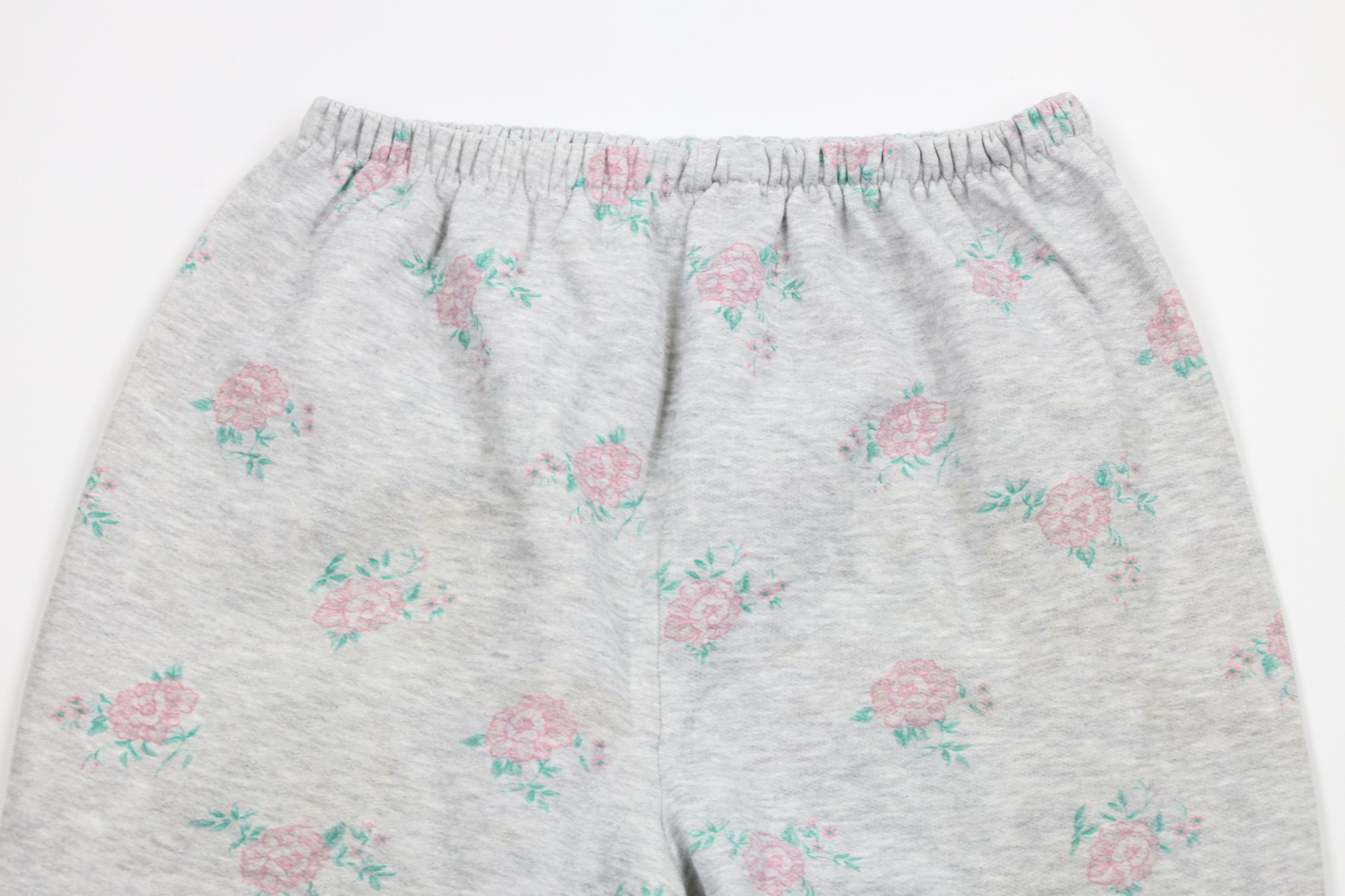 Vintage Vintage 90s Country Primitive Rose Flower Sweatpants Joggers Size 28" / US 6 / IT 42 - 2 Thumbnail
