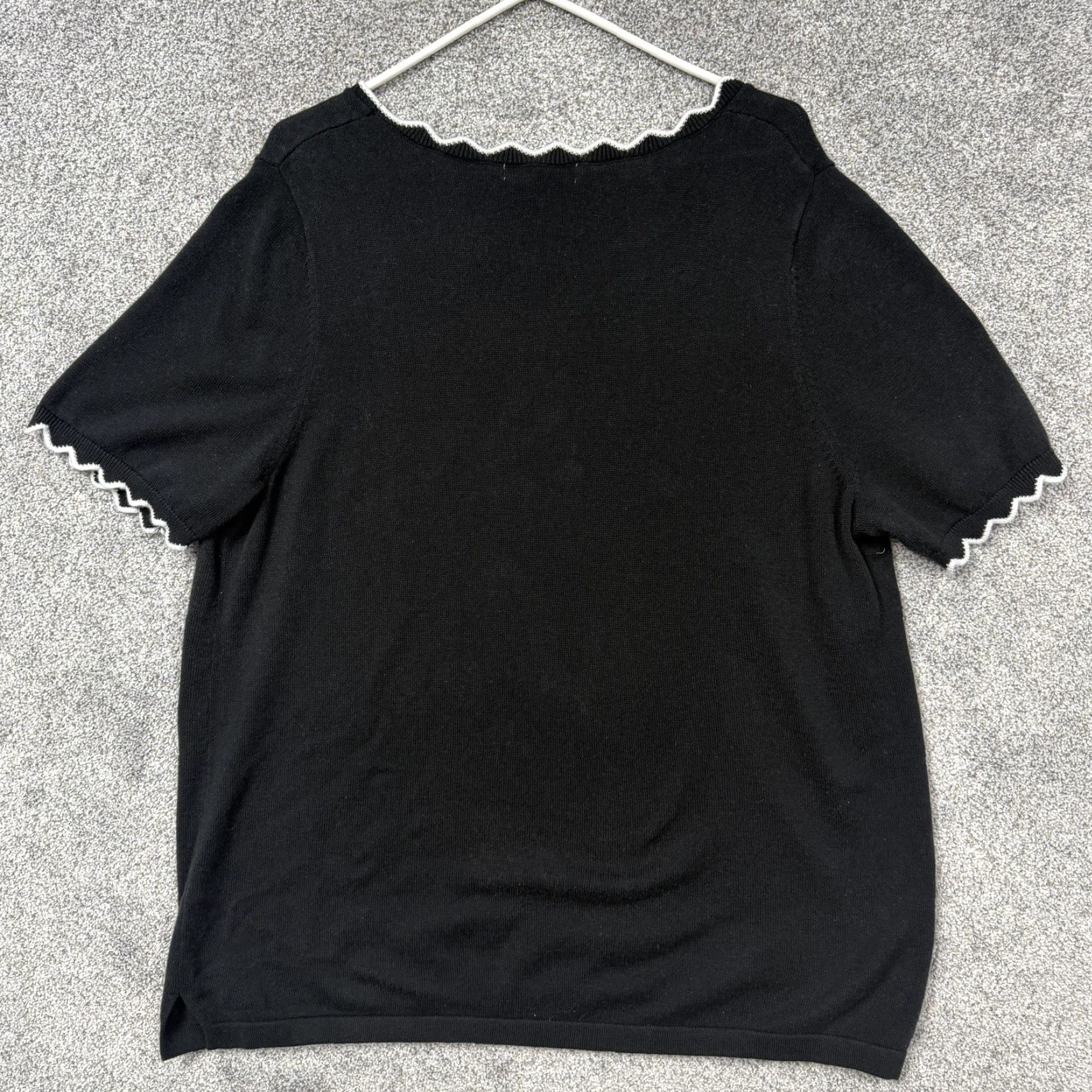 Vintage VINTAGE Jessica London Sweater 1X Retro 60s Mod Revival Dark Academia Office Parisian Size XL / US 12-14 / IT 48-50 - 7 Thumbnail