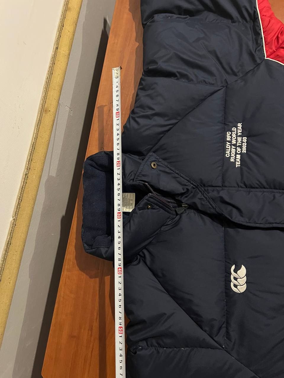 Canterbury of New Zealand 2002/03 CALDY RFC WORLD TEAM OF THE YEAR RUGBY PUFFER JACKET Size US XXL / EU 58 / 5 - 18 Thumbnail
