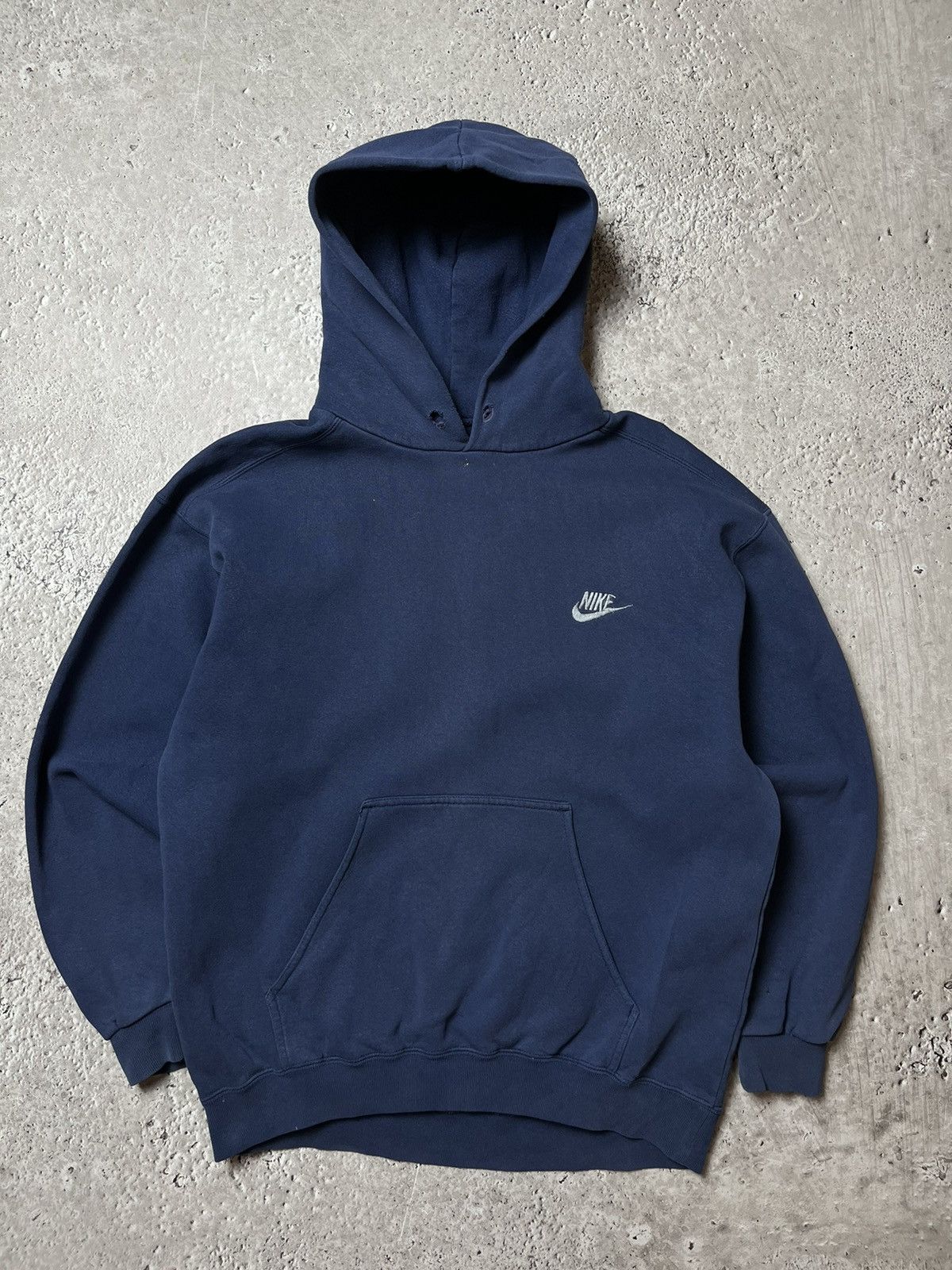 Nike × Vintage Nike Vintage Y2K Fade Black Hoodie Sweatshirt Drill Size US M / EU 48-50 / 2 - 1 Thumbnail