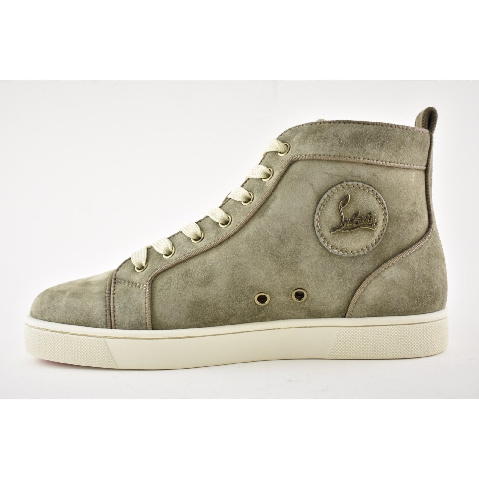 Christian Louboutin Christian Louboutin Mens Louis Orlato Flat Poivre Vert Suede Size US 7 / EU 40 - 8 Thumbnail