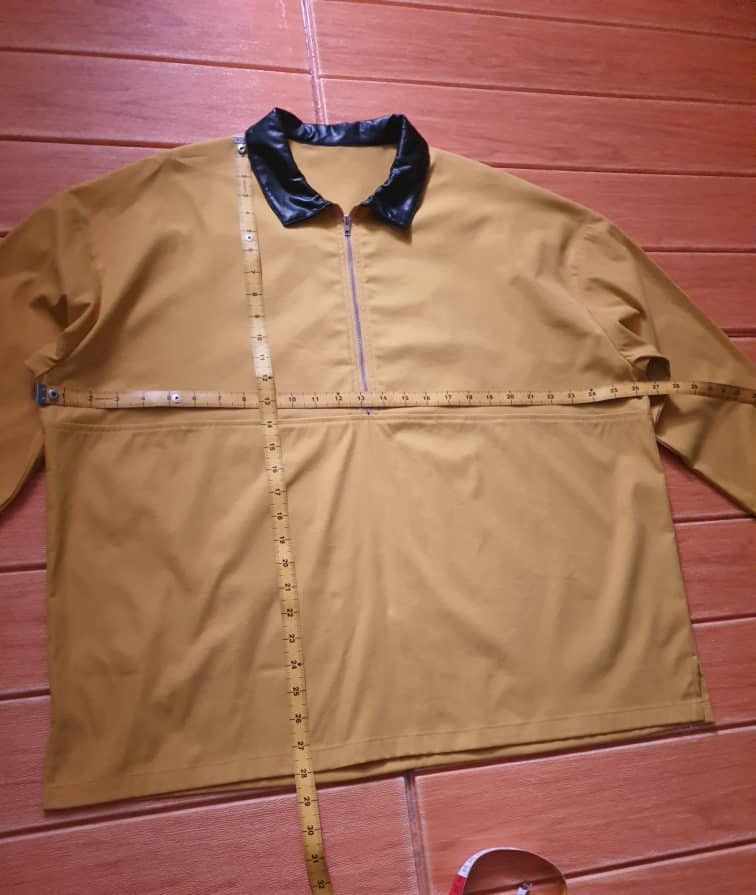Japanese Brand Unbranded half zipper yellow colour longsleeve shirt Size US XL / EU 56 / 4 - 4 Thumbnail