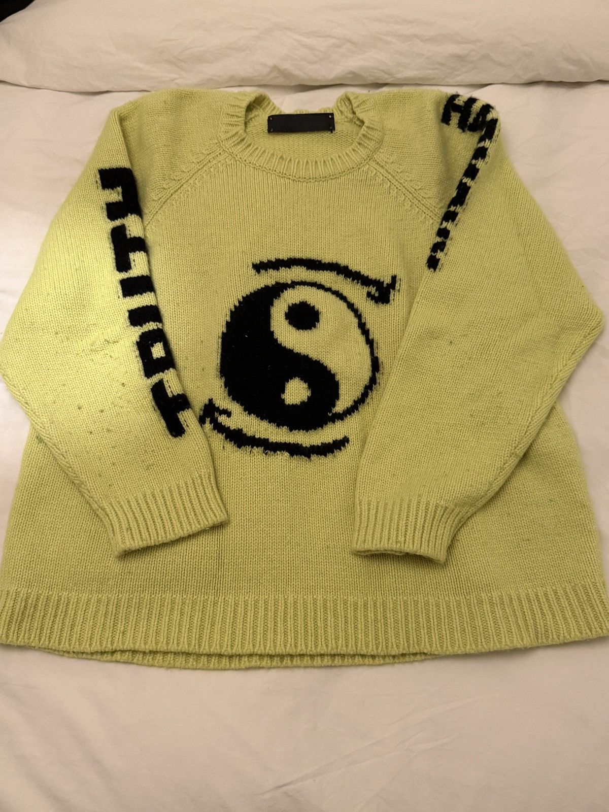 The Elder Statesman The Elder Statesman - Intarsia Cashmere Sweater - Green Size US L / EU 52-54 / 3 - 5 Thumbnail