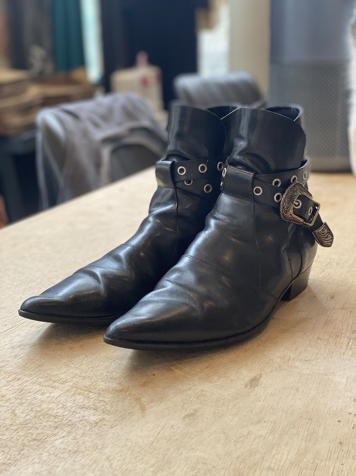 Saint laurent duckies boots clearance