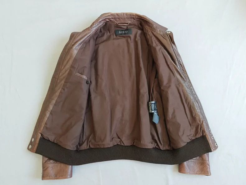 Gucci Gucci Old-fashioned leather jacket 2501-Nextarrow Size US S / EU 44-46 / 1 - 9 Thumbnail