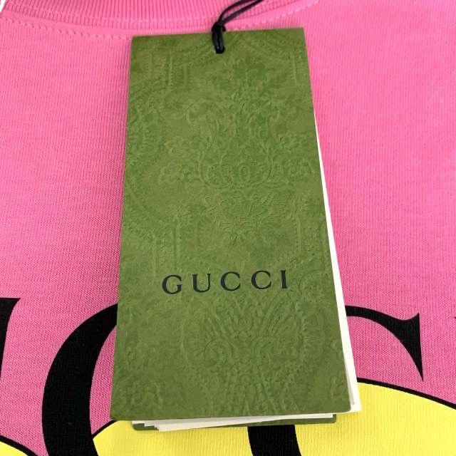 Gucci Gucci Logo Bear Print Pink Short Sleeve T-shirt K26WX Size S / US 4 / IT 40 - 6 Thumbnail