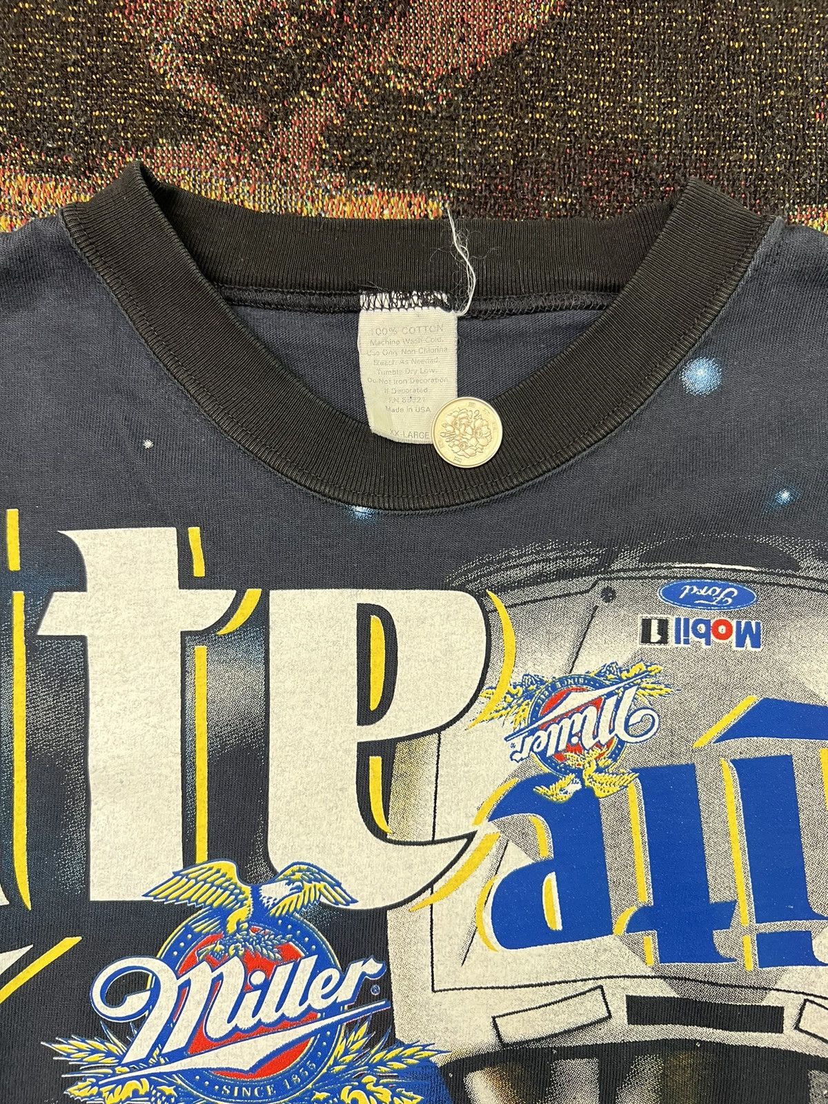 NASCAR Vintage NASCAR Rusty Wallace Miller Lite AOP Tee Size US XXL / EU 58 / 5 - 5 Thumbnail