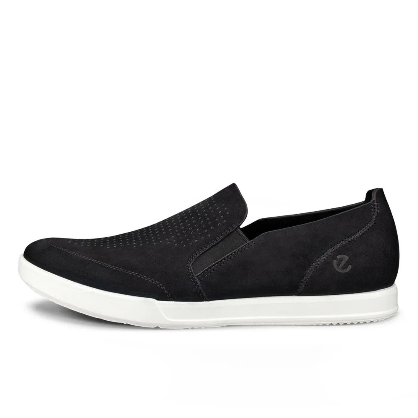Ecco ECCO MEN'S 45 BLACK TRAVEL SLIP ON 551114 02001 BLACK SUEDE Size US 11 / EU 44 - 2 Thumbnail