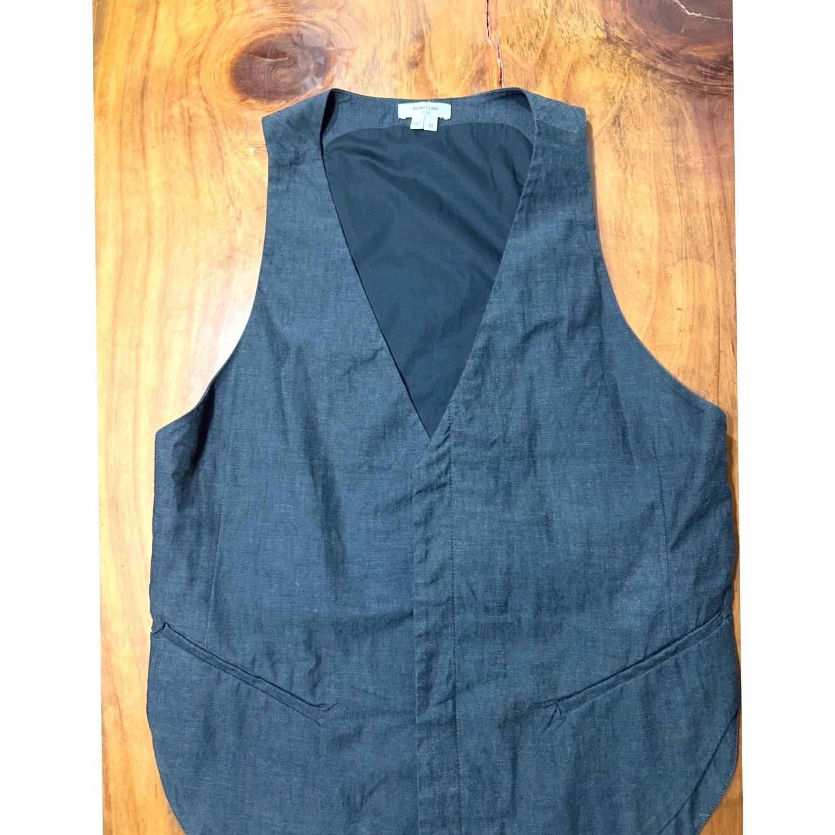 Helmut Lang Vintage Helmut Lang Designer Career Business Cotton Button vest USA Medium Z4-18 Size US M / EU 48-50 / 2 - 2 Thumbnail