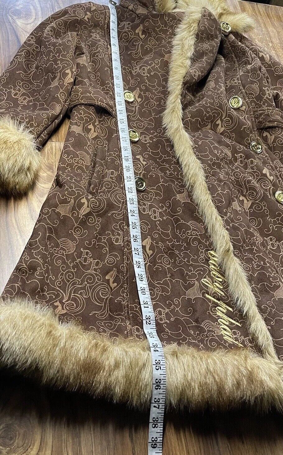 Phat Farm Baby Phat Brown Faux Fur Women’s Vtg Coat - Size Large Size L / US 10 / IT 46 - 13 Thumbnail