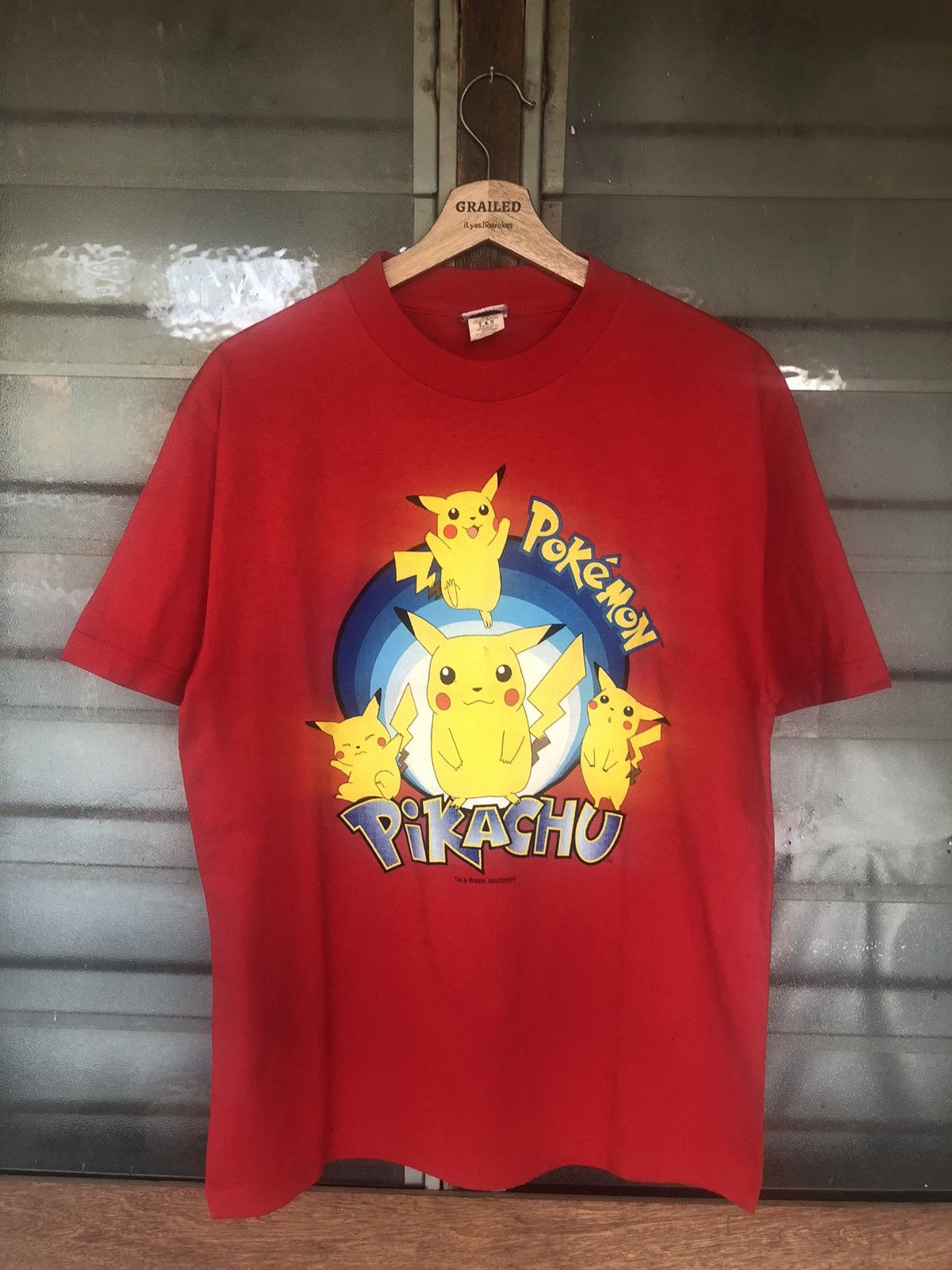 Vintage Grail Vintage 2000's Nintendo Pokemon Pikachu Red Tee Size US XL / EU 56 / 4 - 2 Thumbnail