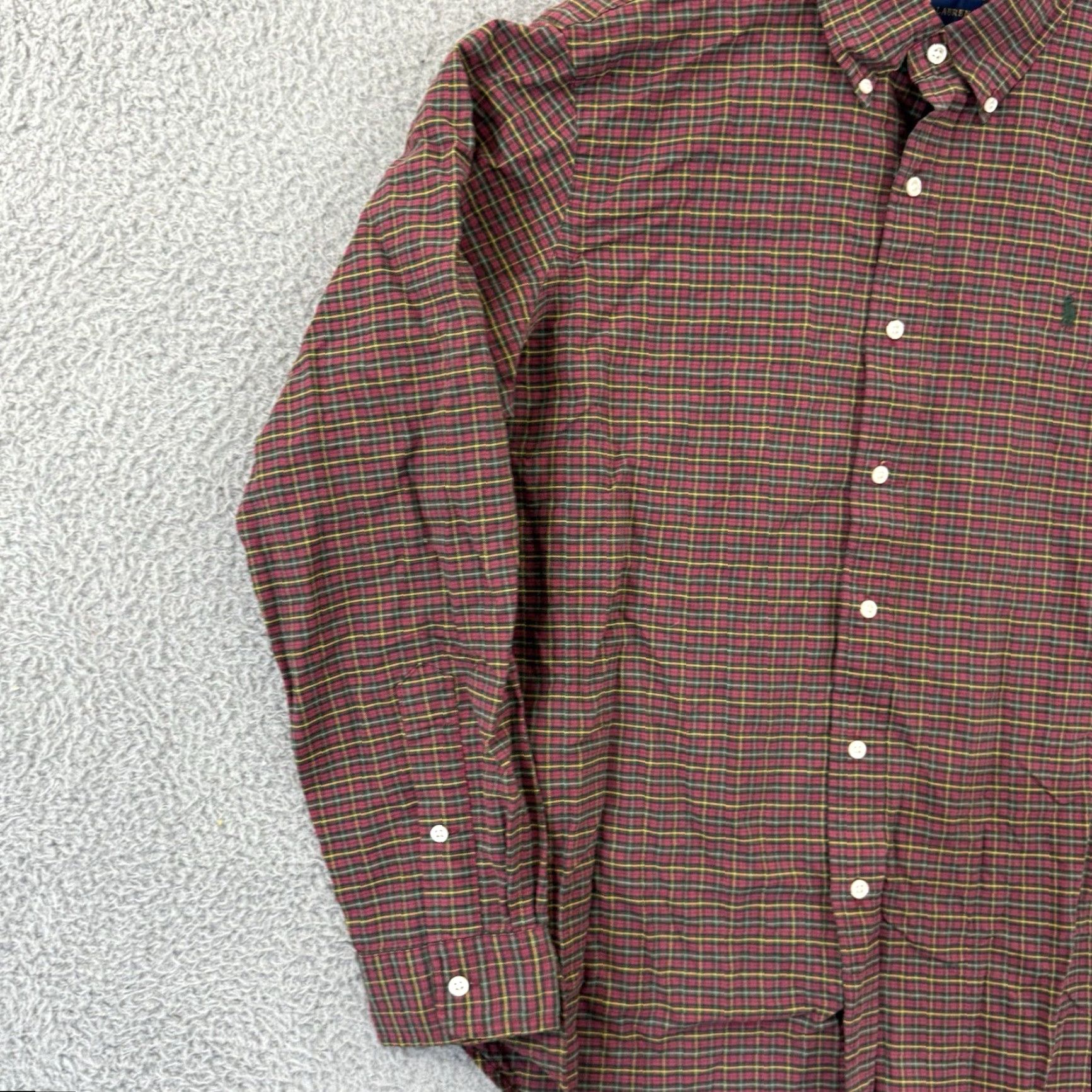Polo Ralph Lauren Polo Ralph Lauren Shirt Mens Large Red Check Pony Long Sleeve Button Up Preppy Size US L / EU 52-54 / 3 - 4 Thumbnail