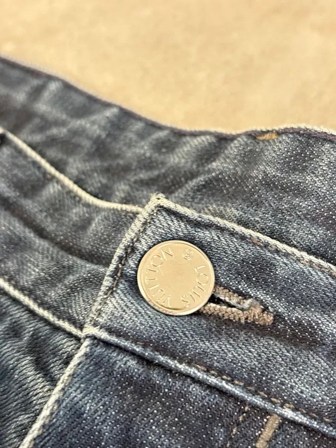 Louis Vuitton Louis Vuitton Blue Denim Straight Leg Jeans Size US 32 / EU 48 - 11 Thumbnail