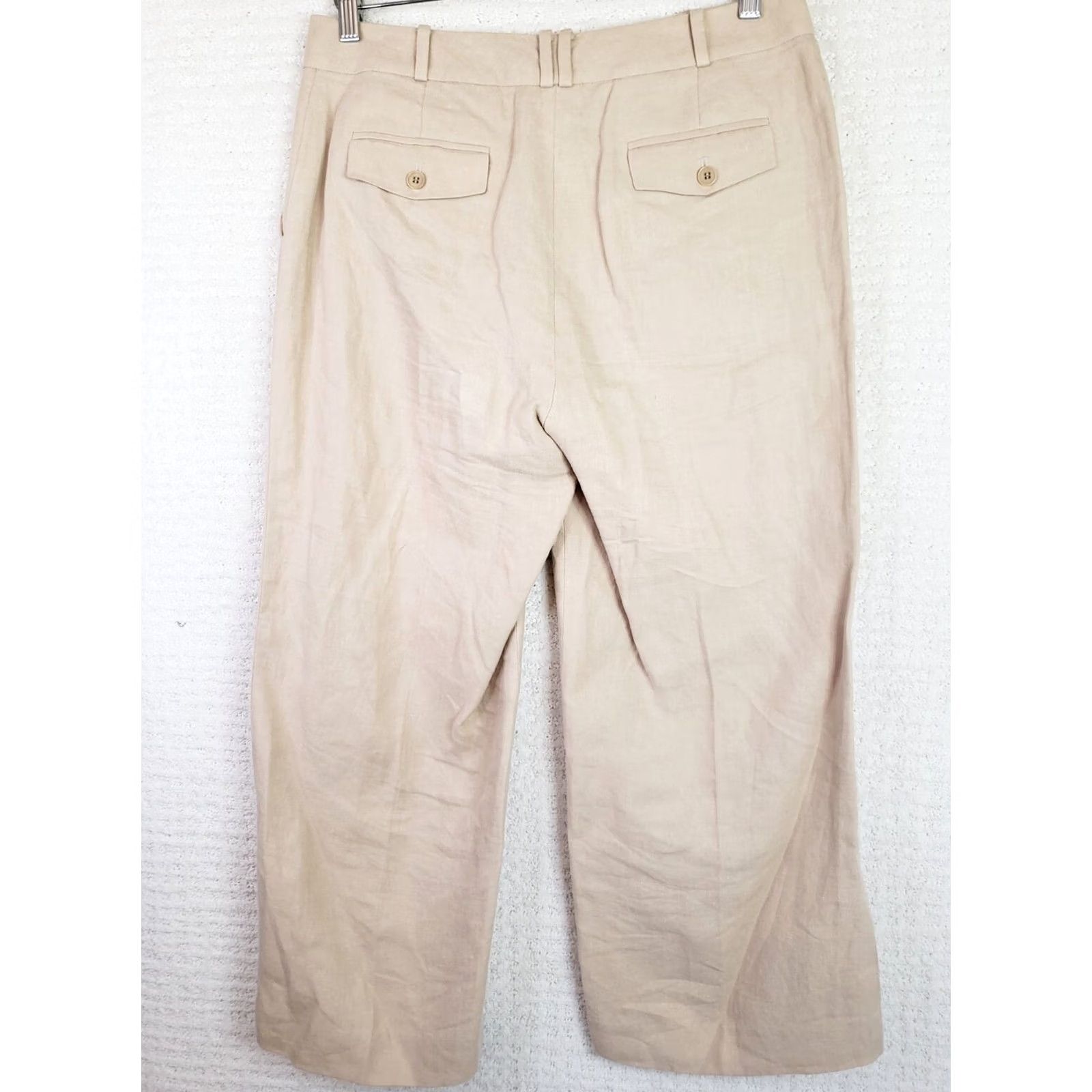 Talbots Talbots Heritage Pants Size 8 Linen Lightweight Khaki Beige Casual Preppy Womens Size 30" / US 8 / IT 44 - 5 Thumbnail